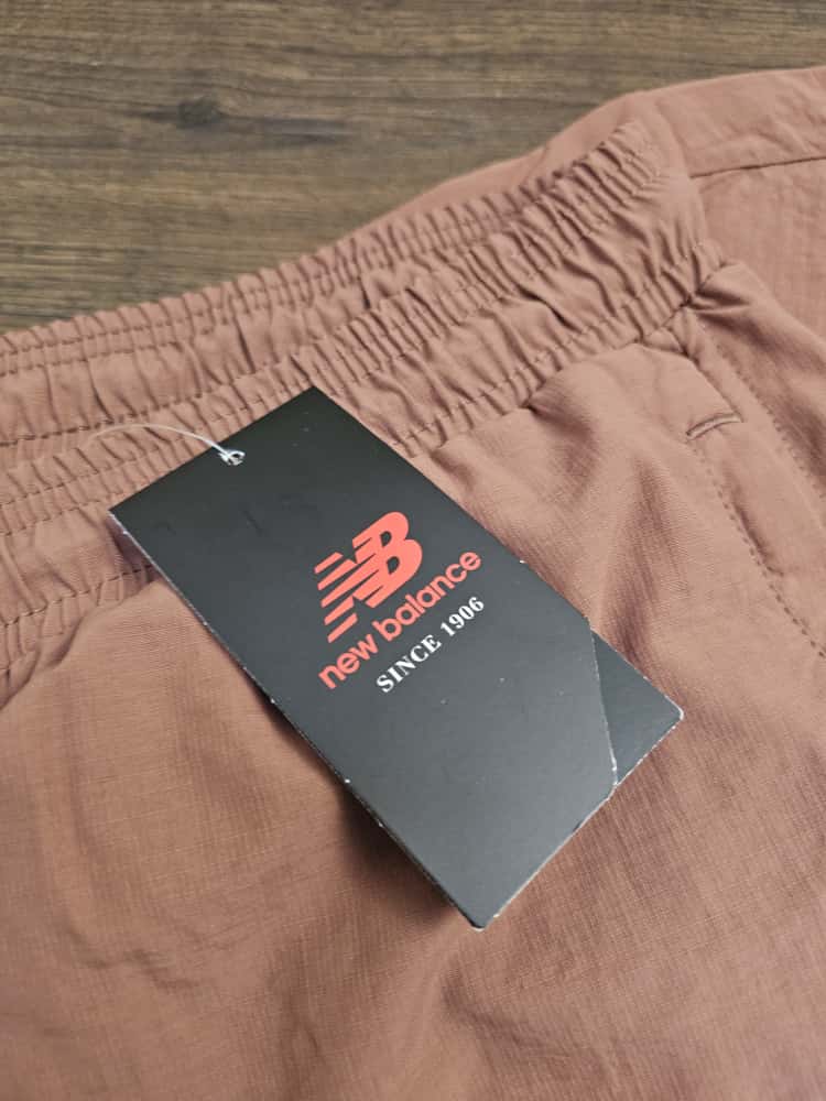 New Balance Mens Co-Ord Short Sleeve Shirt & Tracksuit Bottoms Activewear Set - M/Medium - Brown