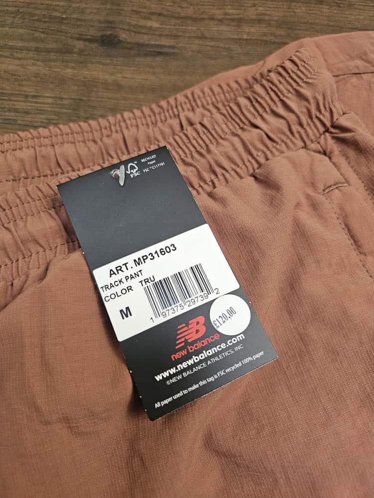 New Balance Mens Co-Ord Short Sleeve Shirt & Tracksuit Bottoms Activewear Set - M/Medium - Brown