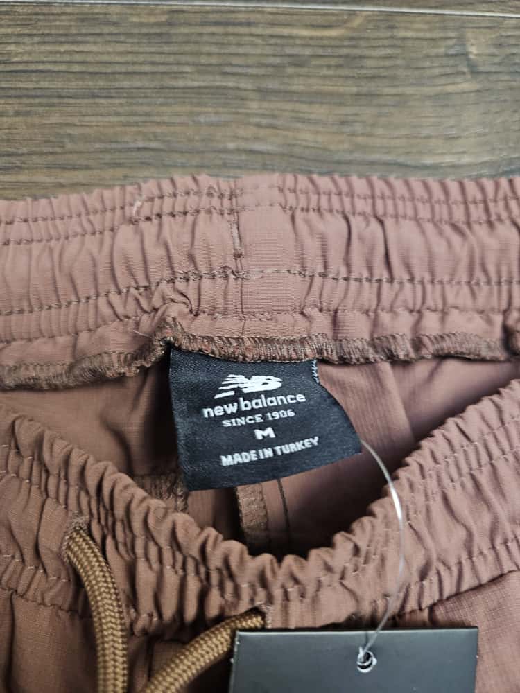 New Balance Mens Co-Ord Short Sleeve Shirt & Tracksuit Bottoms Activewear Set - M/Medium - Brown