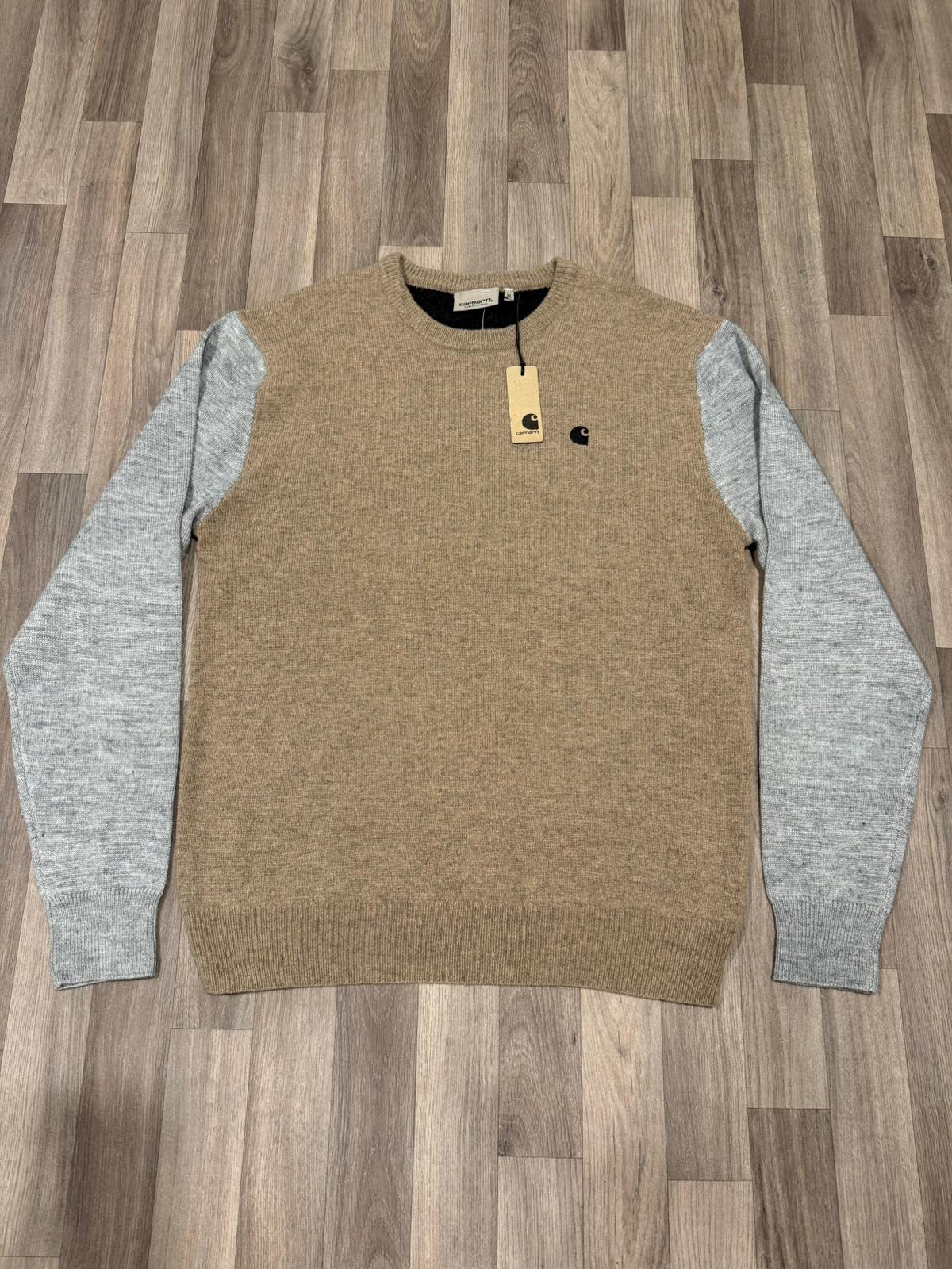 Carharrt WIP Mens Lambswool Pullover Multicolour Smart Casual Jumper/Sweater - New with tags