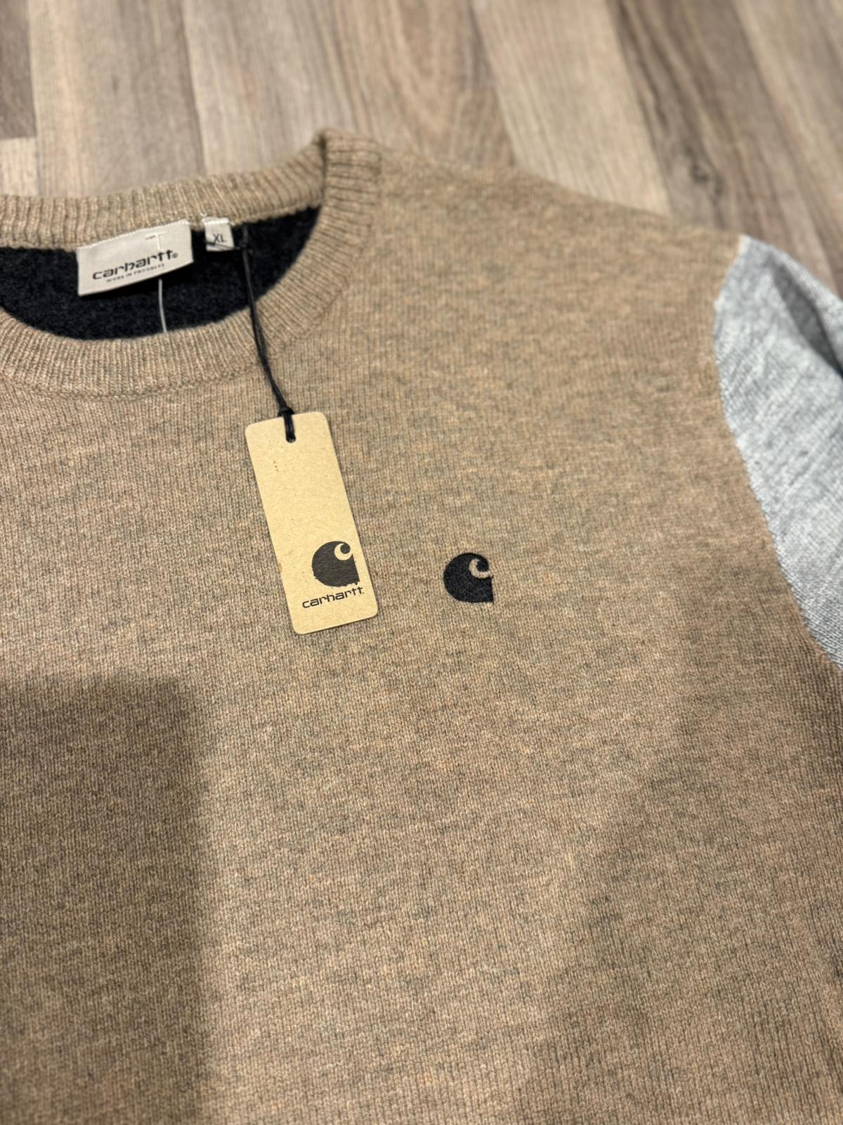 Carharrt WIP Mens Lambswool Pullover Multicolour Smart Casual Jumper/Sweater - New with tags