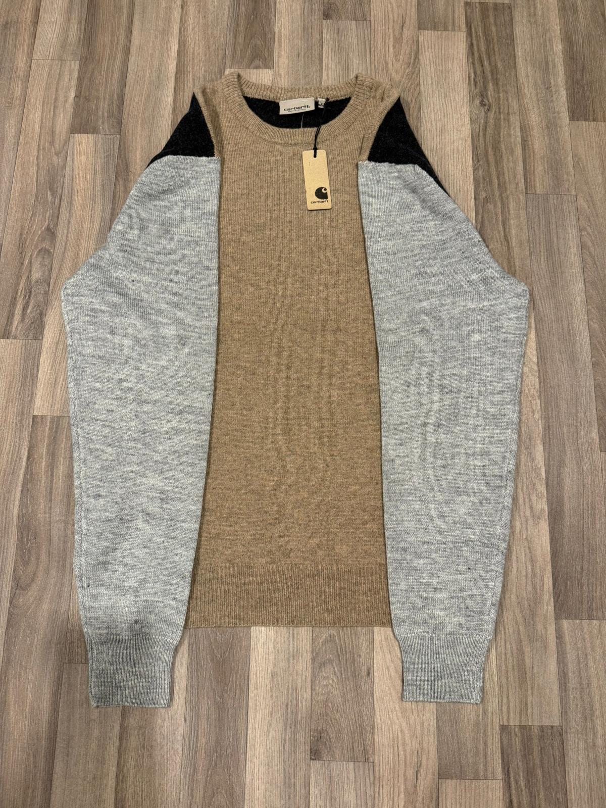 Carharrt WIP Mens Lambswool Pullover Multicolour Smart Casual Jumper/Sweater - New with tags