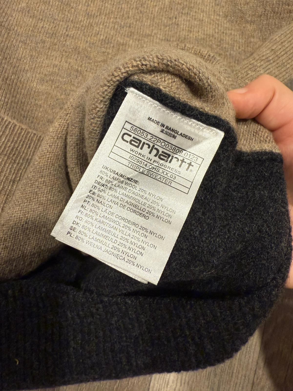 Carharrt WIP Mens Lambswool Pullover Multicolour Smart Casual Jumper/Sweater - New with tags