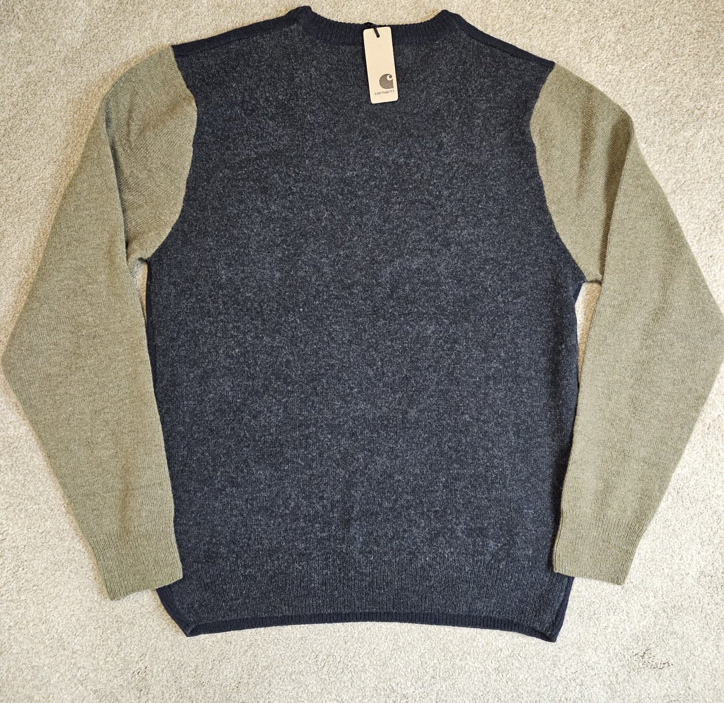 Carharrt WIP Mens Lambswool Pullover Multicolour Smart Casual Jumper/Sweater - New with tags