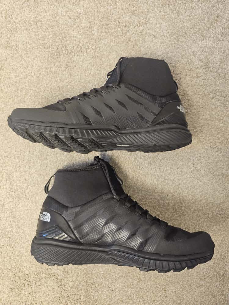 The North Face Mens Litewave Ampere II Black Trail Running Shoes - UK 7.5