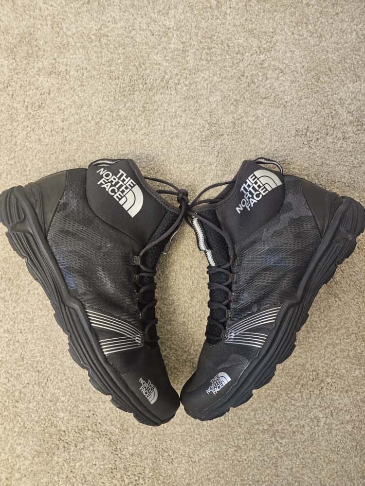 The North Face Mens Litewave Ampere II Black Trail Running Shoes - UK 7.5