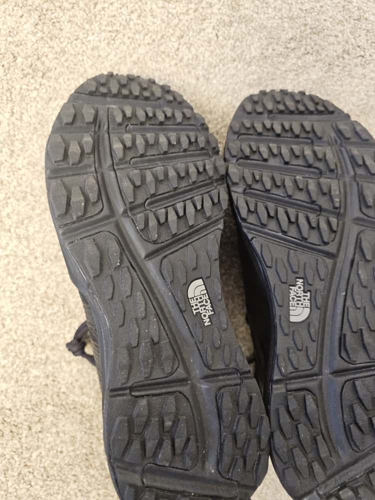 The North Face Mens Litewave Ampere II Black Trail Running Shoes - UK 7.5