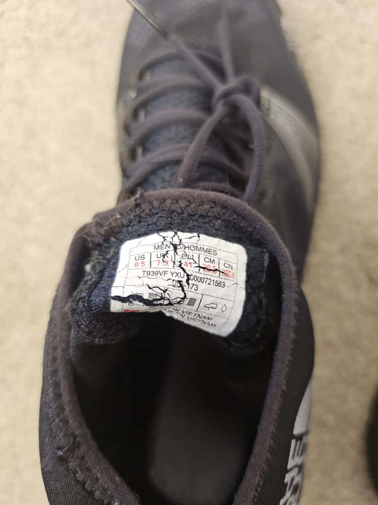 The North Face Mens Litewave Ampere II Black Trail Running Shoes - UK 7.5