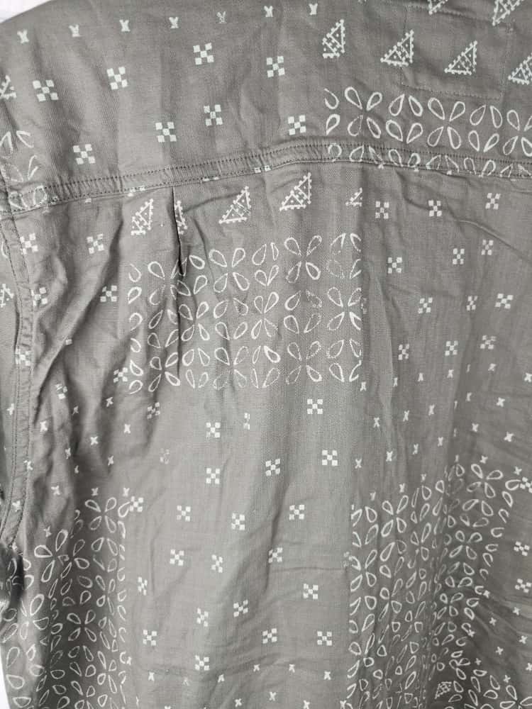 Mens Carhartt Rugged Flex Loose Fit Short Sleeve Khaki Pattern Shirt - L/Large Tall - NWOT