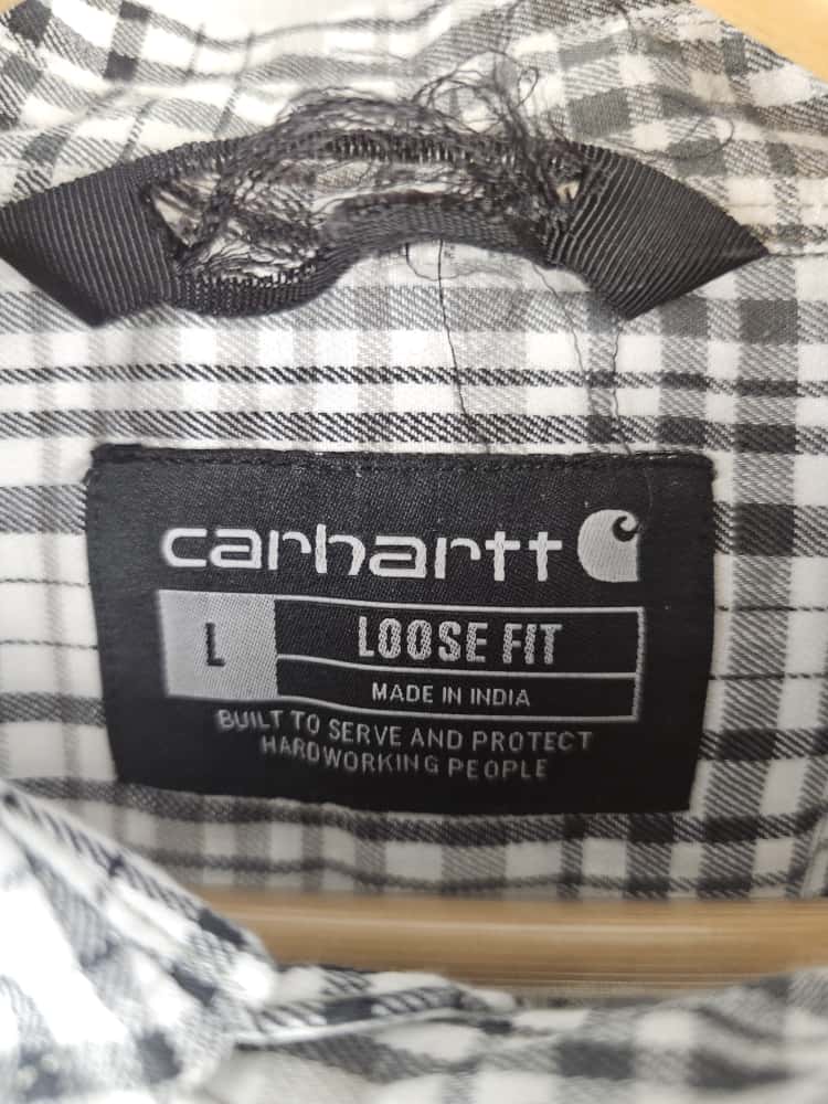Carhartt Rugged Flex Loose Fit Short Sleeve Checked Shirt - L/Large Tall - NWOT