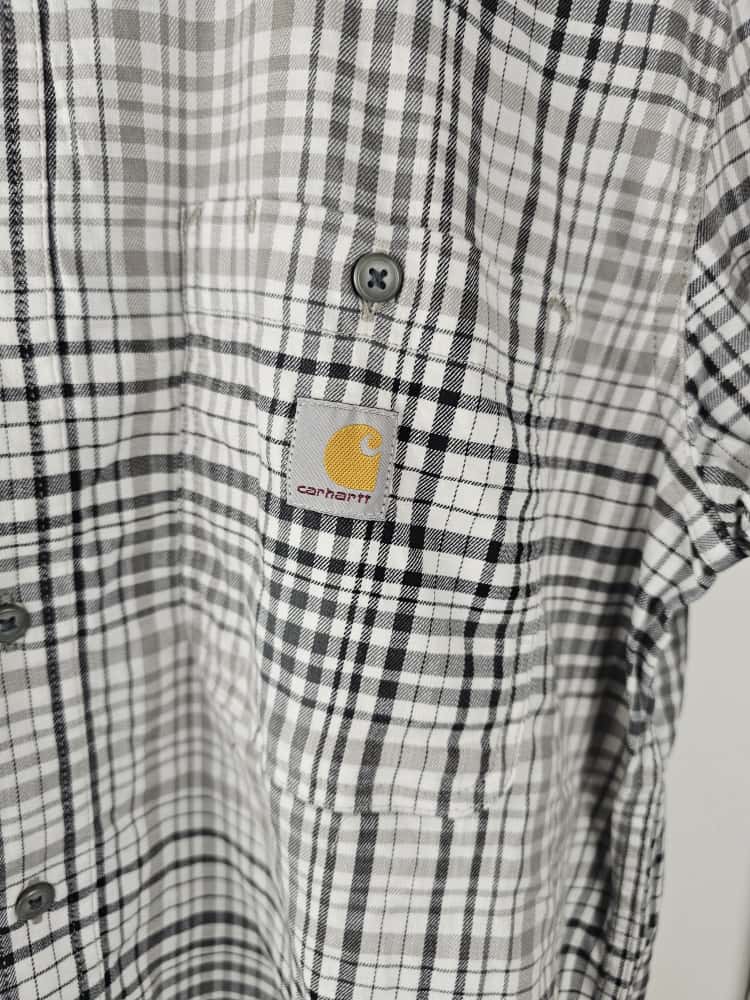Carhartt Rugged Flex Loose Fit Short Sleeve Checked Shirt - L/Large Tall - NWOT