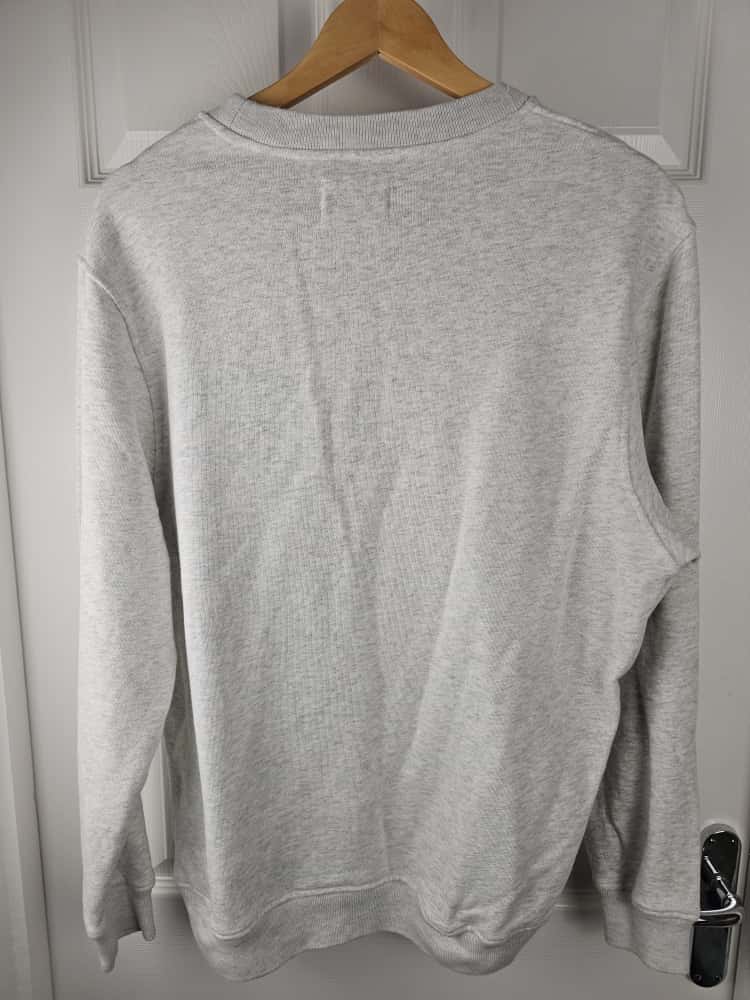 Parlez Sports Mens Grey Pullover Sweatshirt Crew Neck Jumper - M/Medium
