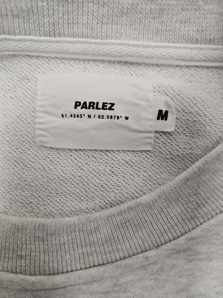 Parlez Sports Mens Grey Pullover Sweatshirt Crew Neck Jumper - M/Medium