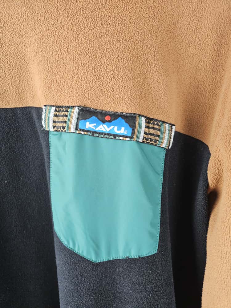 Kavu Mens Crew Who Aztec Trim Fleece Pullover Jumper/Sweatshirt - M/Medium