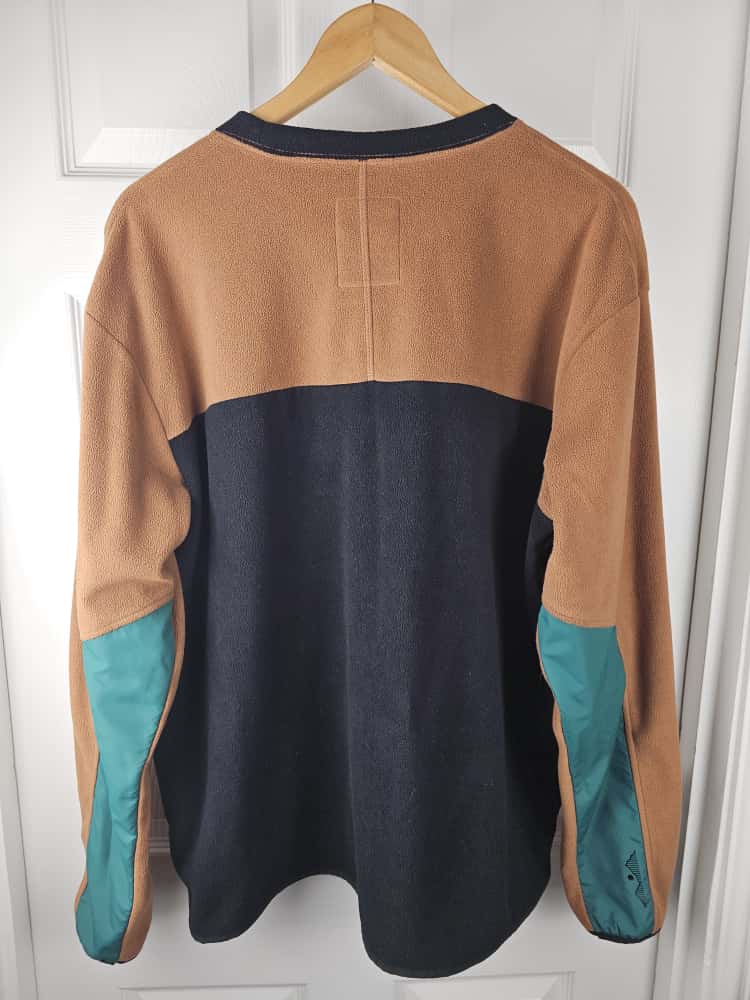 Kavu Mens Crew Who Aztec Trim Fleece Pullover Jumper/Sweatshirt - M/Medium