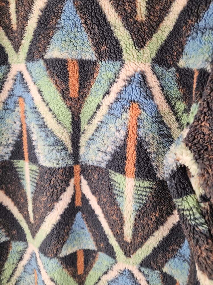 Billabong Adventure Division Switchback Snap Button Sherpa Fleece Pullover Jumper - XL/Extra Large