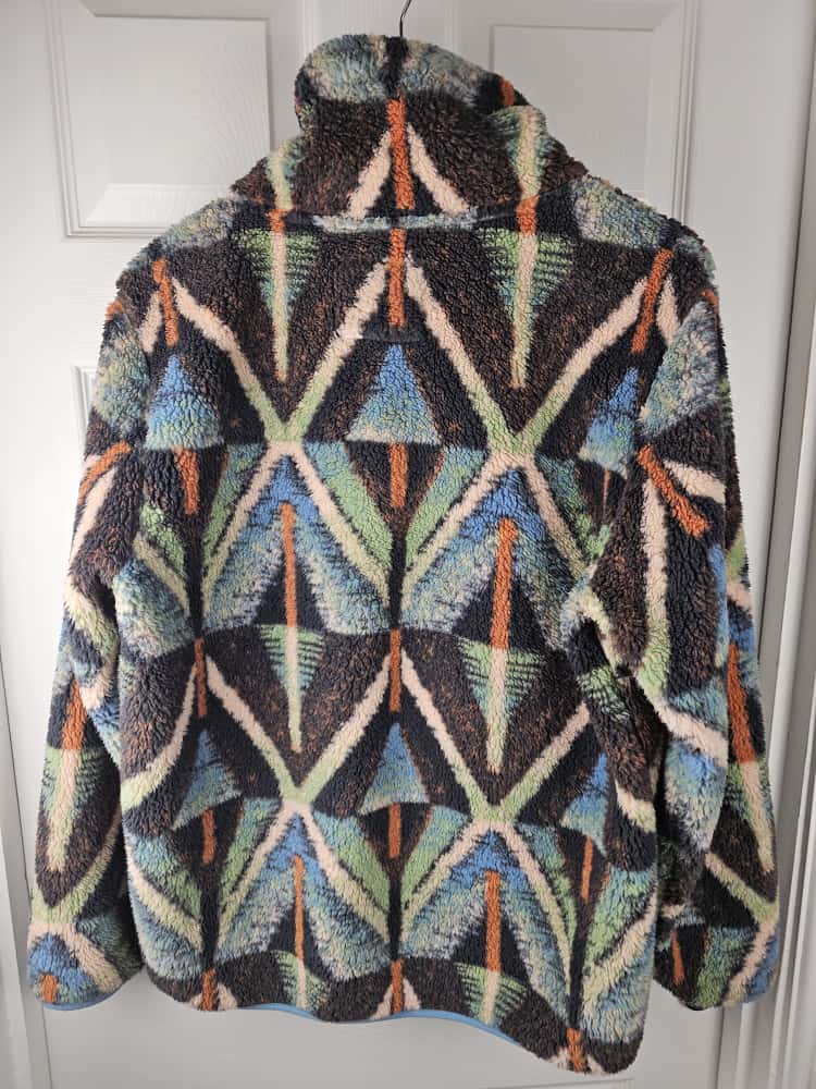 Billabong Adventure Division Switchback Snap Button Sherpa Fleece Pullover Jumper - XL/Extra Large