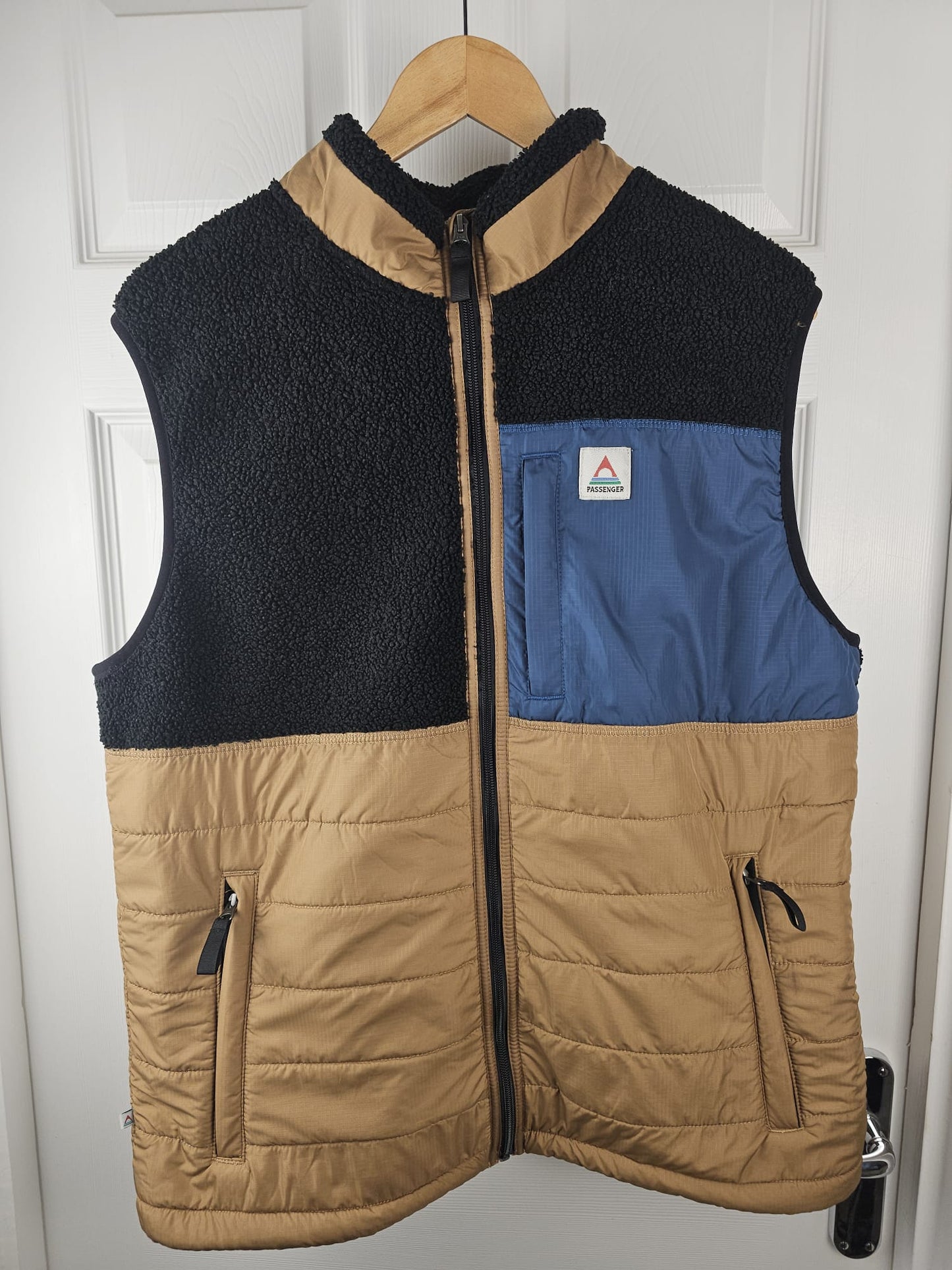 Passenger Mens Full Zip Borg Style Fleece Body Warmer/Gilet - L/Large
