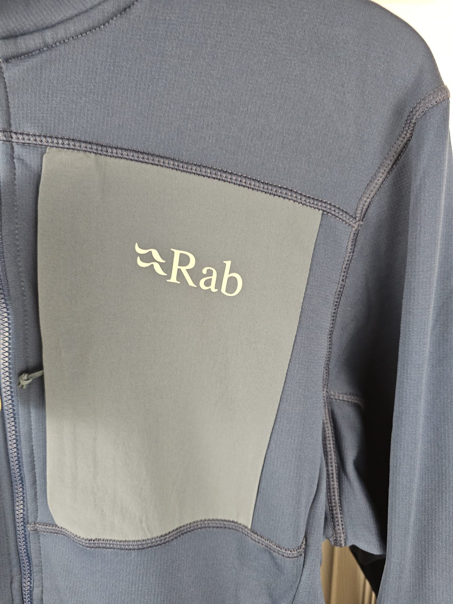 Rab Mens Super Flux Full Zip Hooded Fleece Jacket - L/Large - Navy