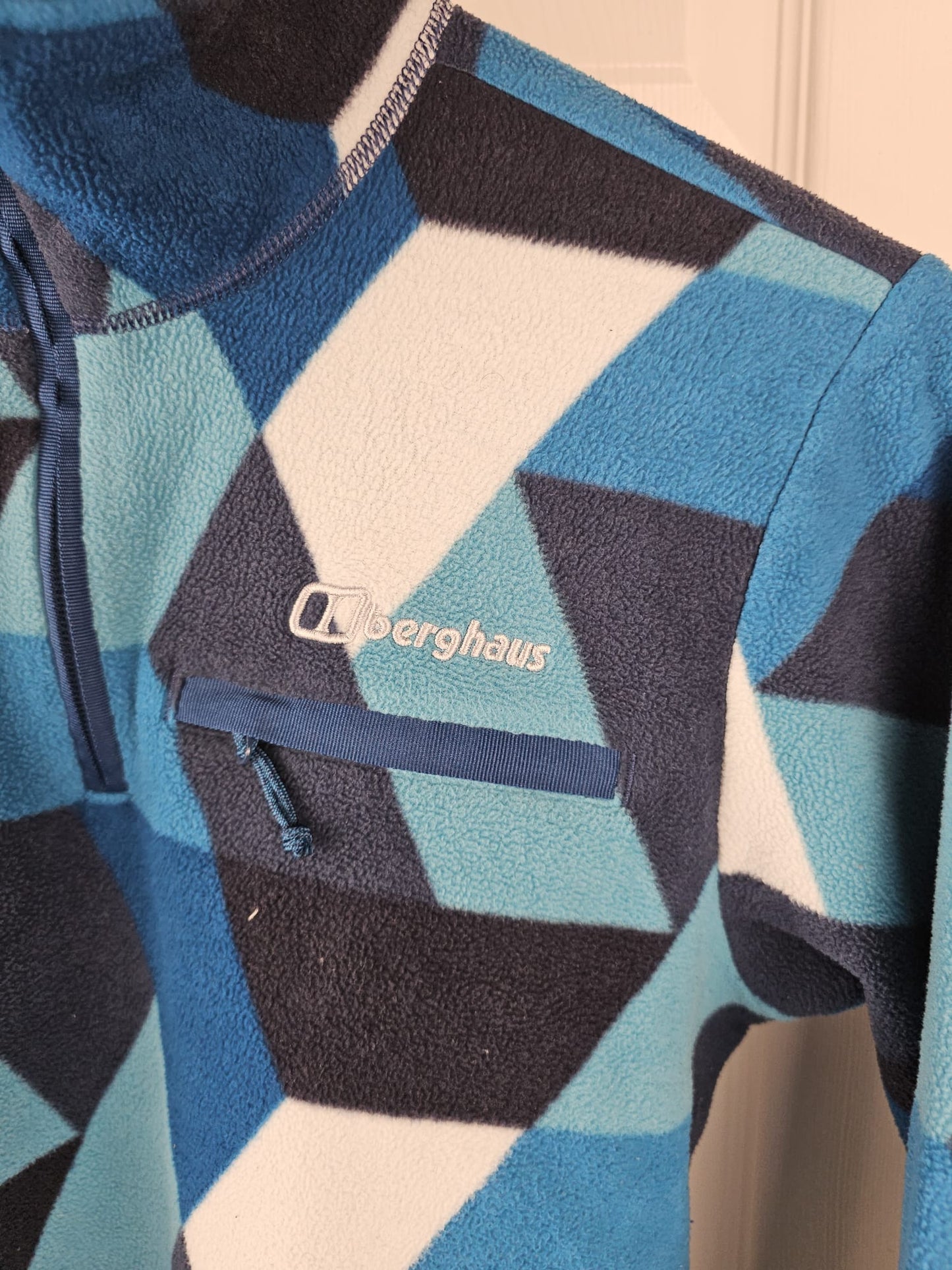 Berghaus Womens 1/4 Zip Abstract Pattern Pullover Fleece Jumper - UK 12