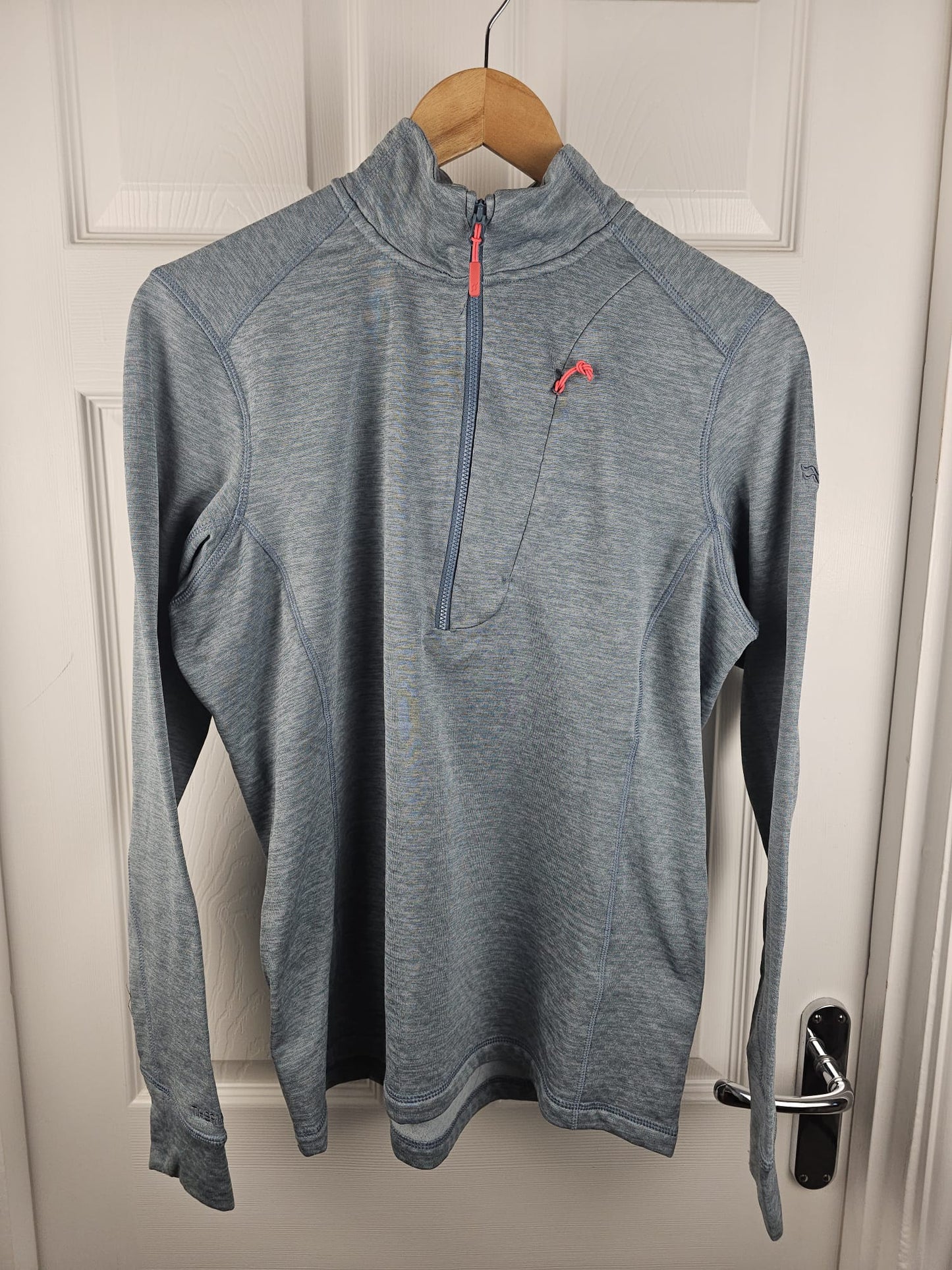 Rab Womens 1/2 Zip Pullover Thermic Fleece Jumper - UK 12 - Blue/Grey