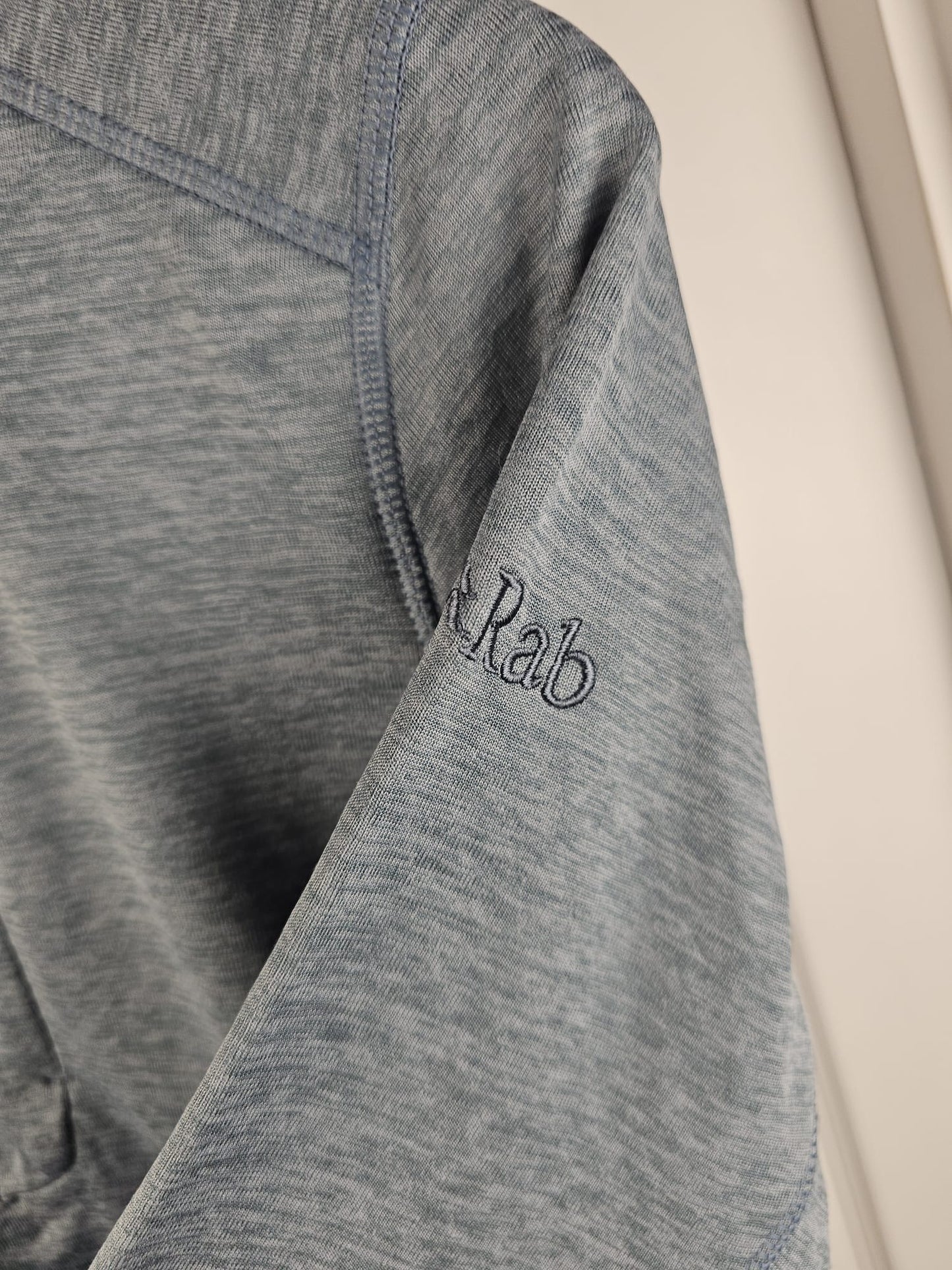 Rab Womens 1/2 Zip Pullover Thermic Fleece Jumper - UK 12 - Blue/Grey