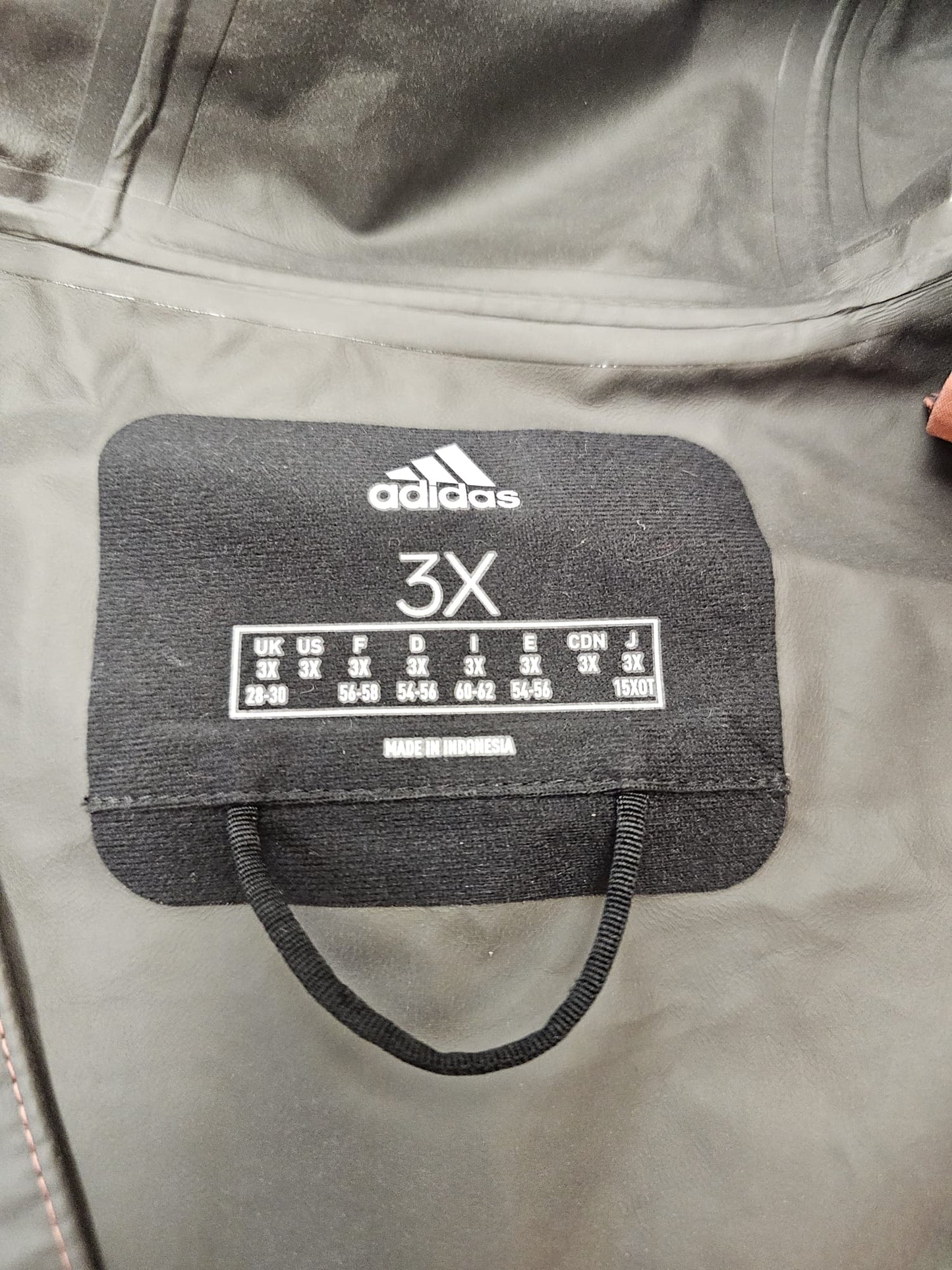 Adidas Terrex Full Zip Hooded Gore-Tex Waterproof Coat/Jacket - 3XL/XXXL - UK 28-30