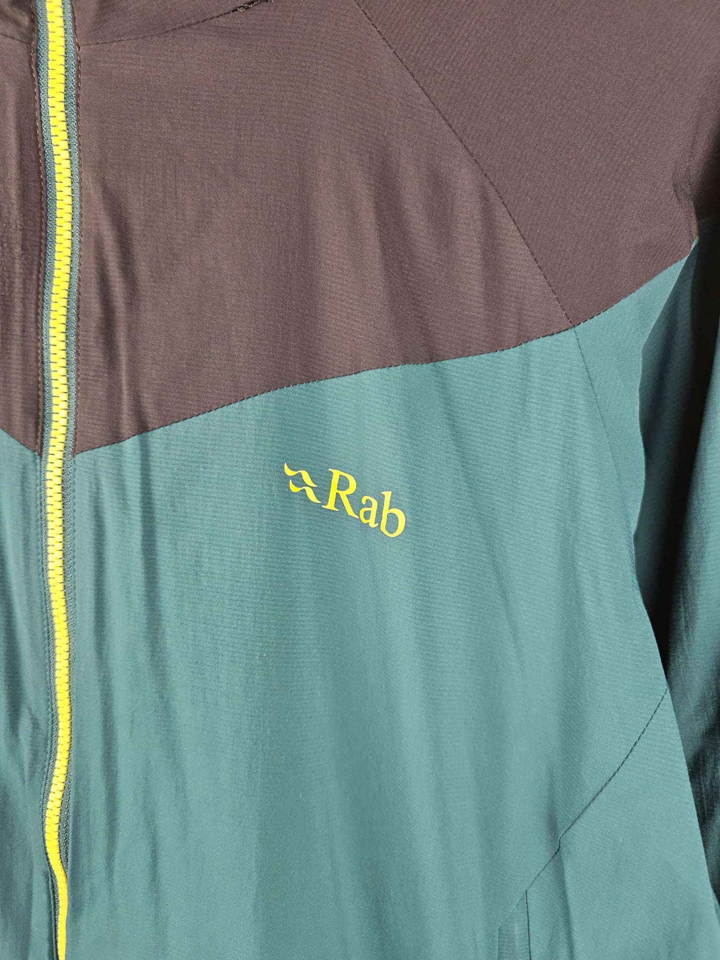 Rab Womens Rampage Pertex Microlight Activewear Full Zip Hooded Hiking/Climbing Jacket - UK 12