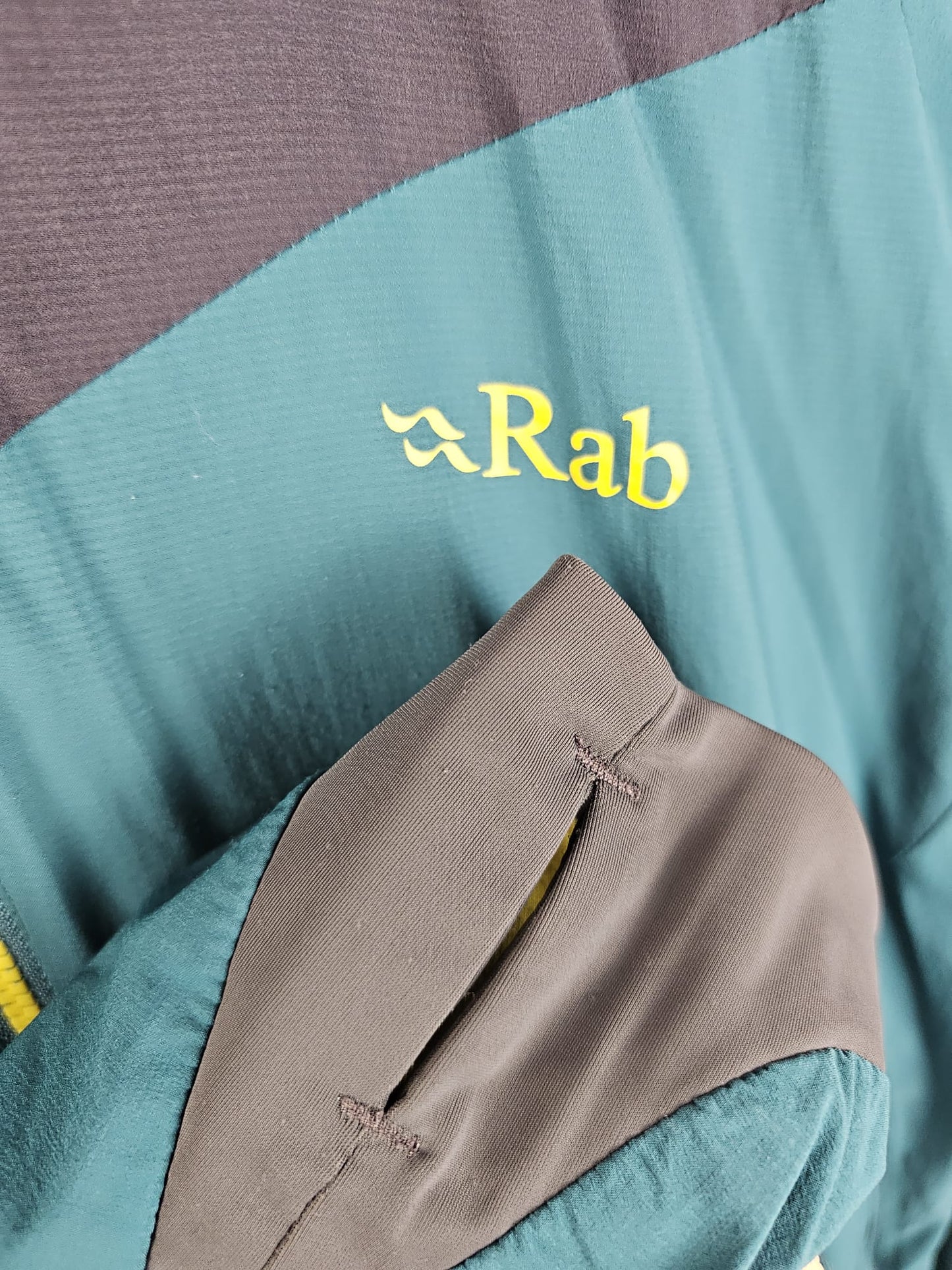 Rab Womens Rampage Pertex Microlight Activewear Full Zip Hooded Hiking/Climbing Jacket - UK 12