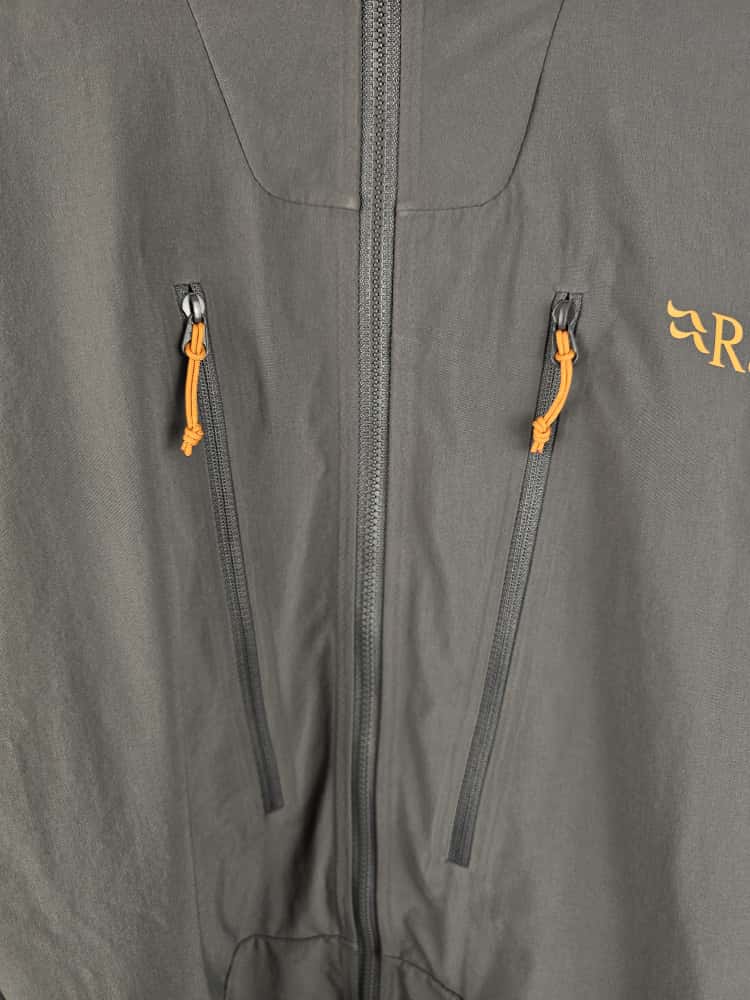 Rab Borealis Grey Soft Shell Style Full Zip Hooded Climbing Jacket - M/Medium Hike Walk Casual