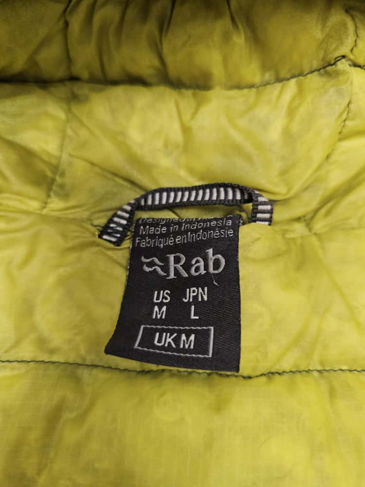 Rab Mens Full Zip Hooded Microlight Alpine Down Puffer Jacket - M/Medium