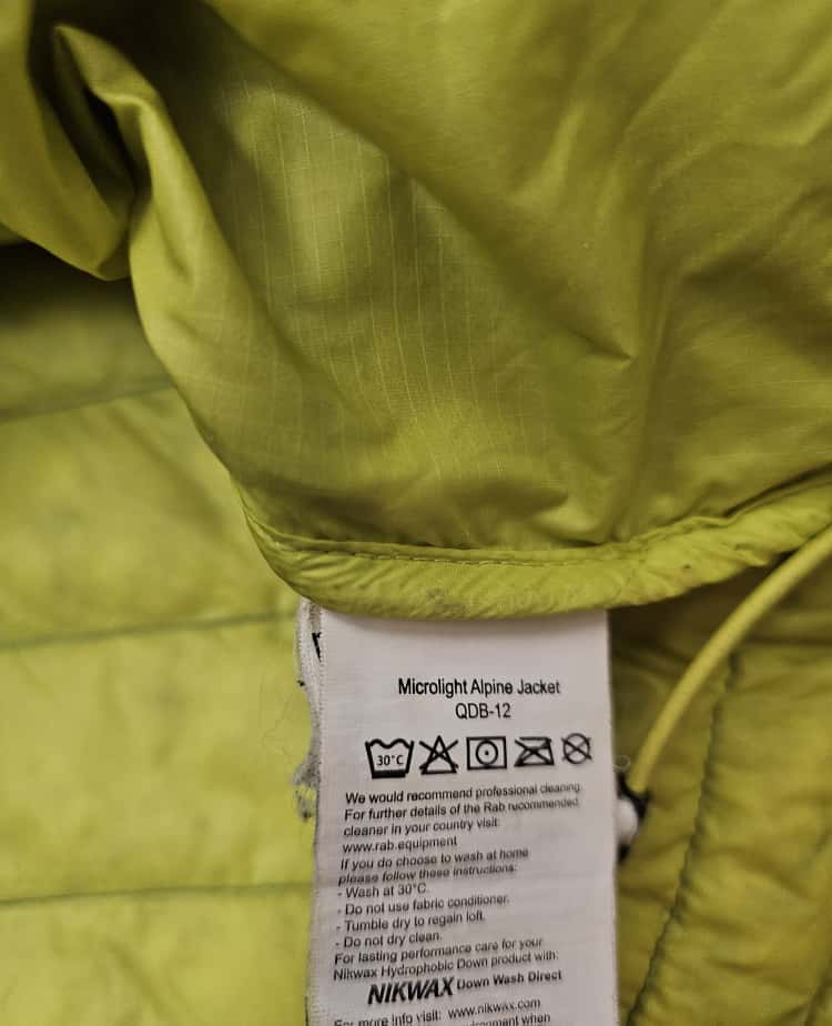 Rab Mens Full Zip Hooded Microlight Alpine Down Puffer Jacket - M/Medium