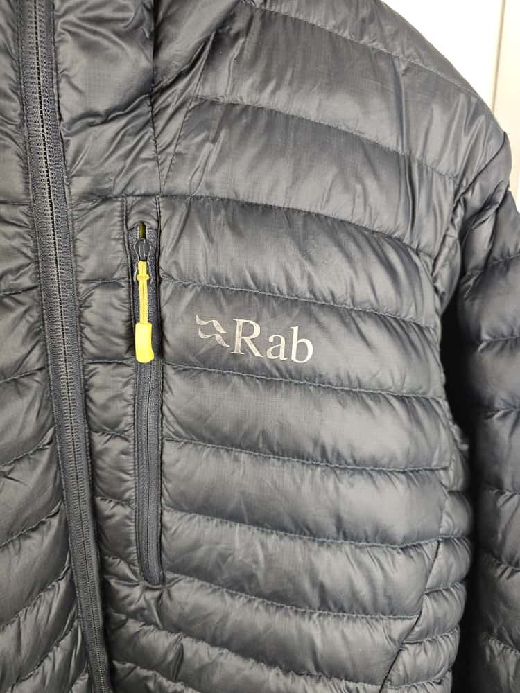 Rab Mens Full Zip Hooded Microlight Alpine Down Puffer Jacket - M/Medium