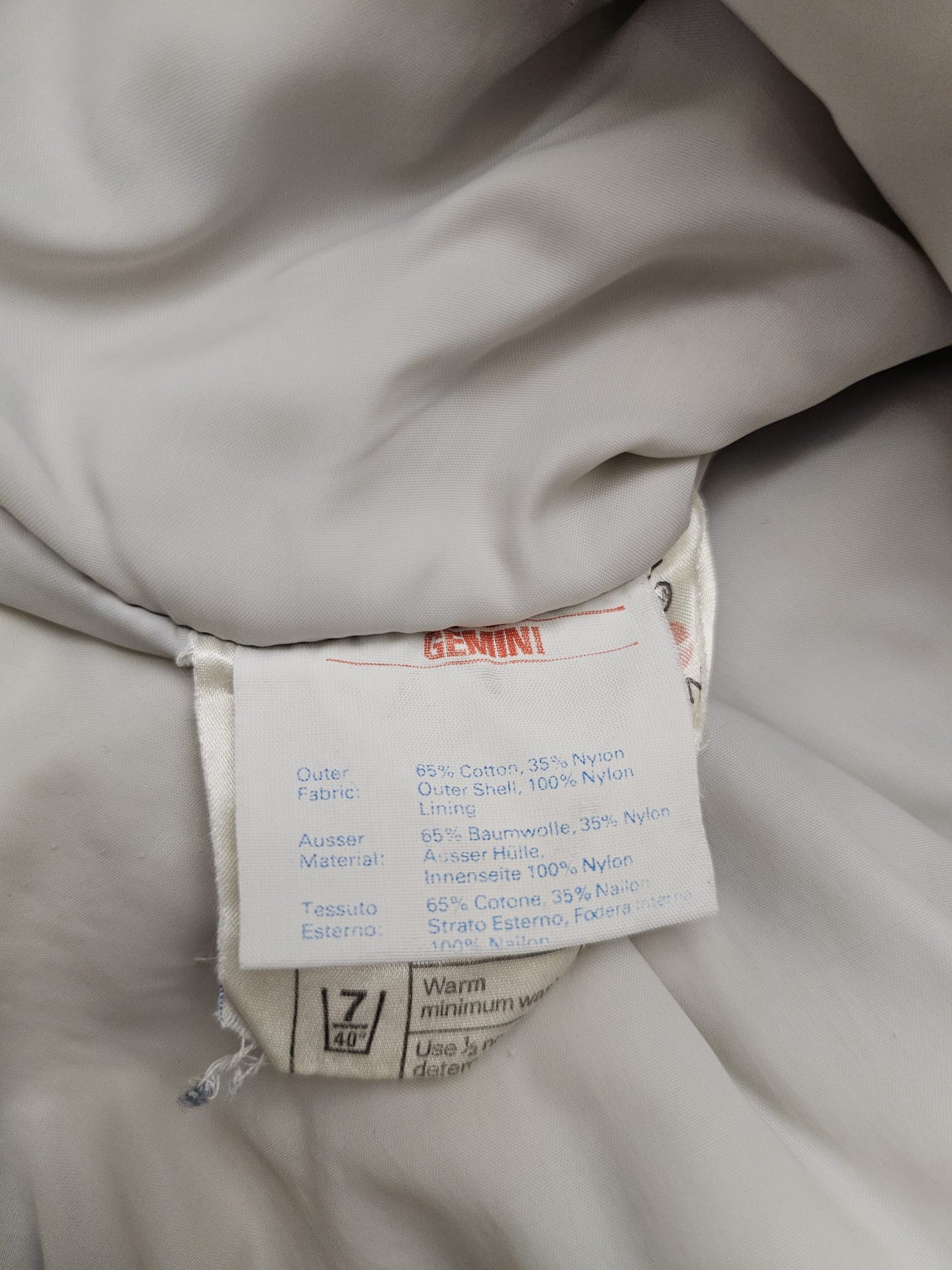 Berghaus Vintage Gemini Full Zip Insulated Jacket/Coat - M/Medium - Blue/Grey