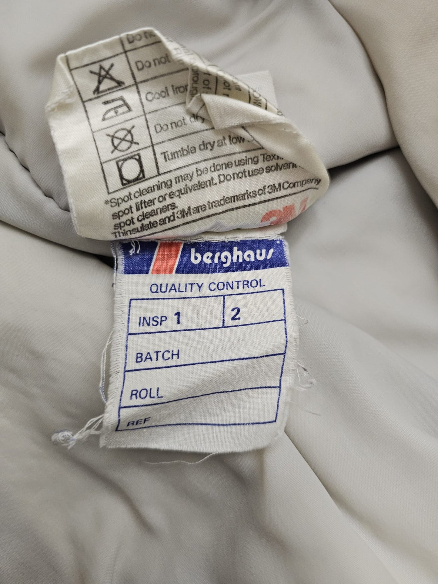 Berghaus Vintage Gemini Full Zip Insulated Jacket/Coat - M/Medium - Blue/Grey