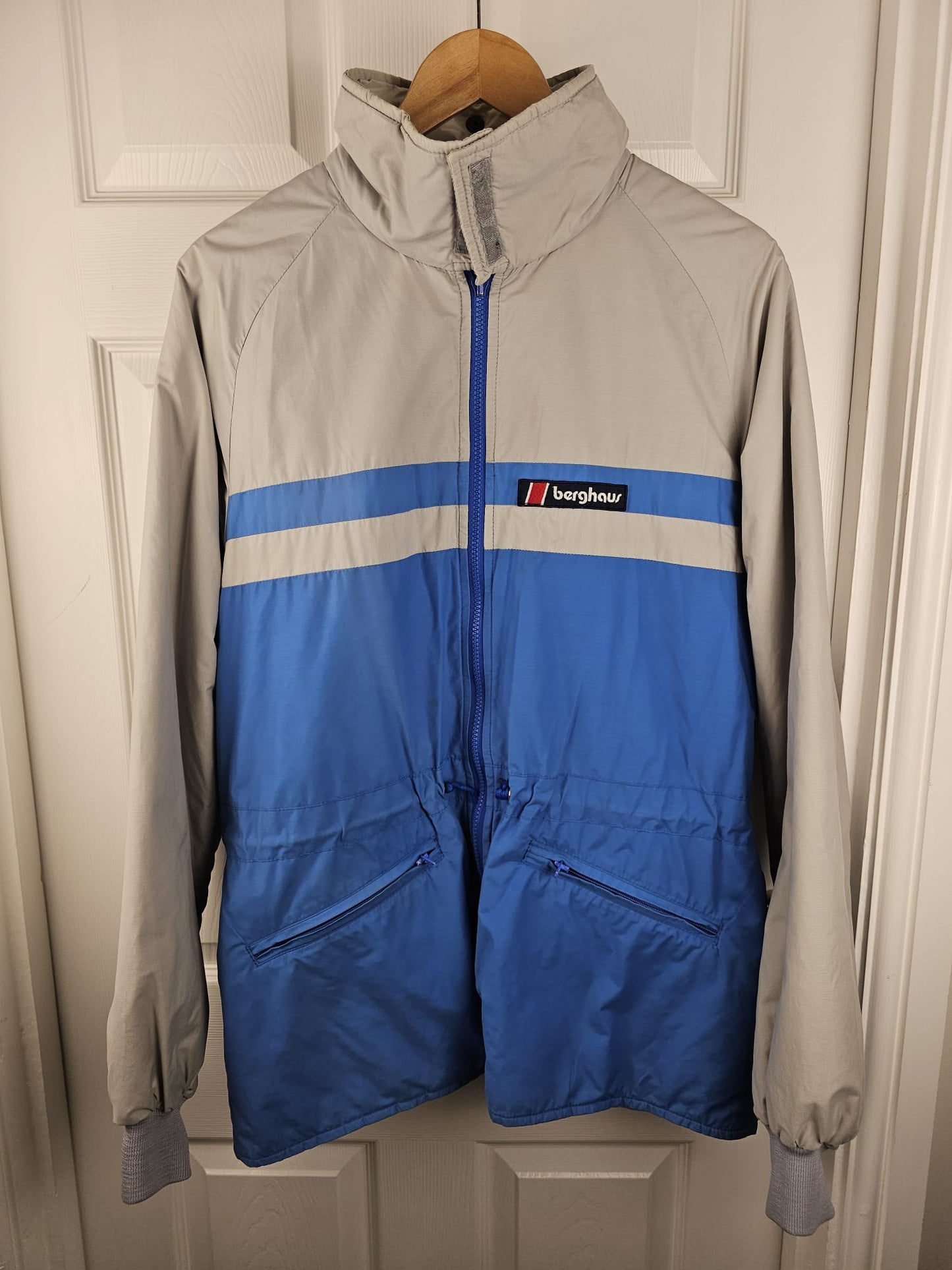Berghaus Vintage Gemini Full Zip Insulated Jacket/Coat - M/Medium - Blue/Grey