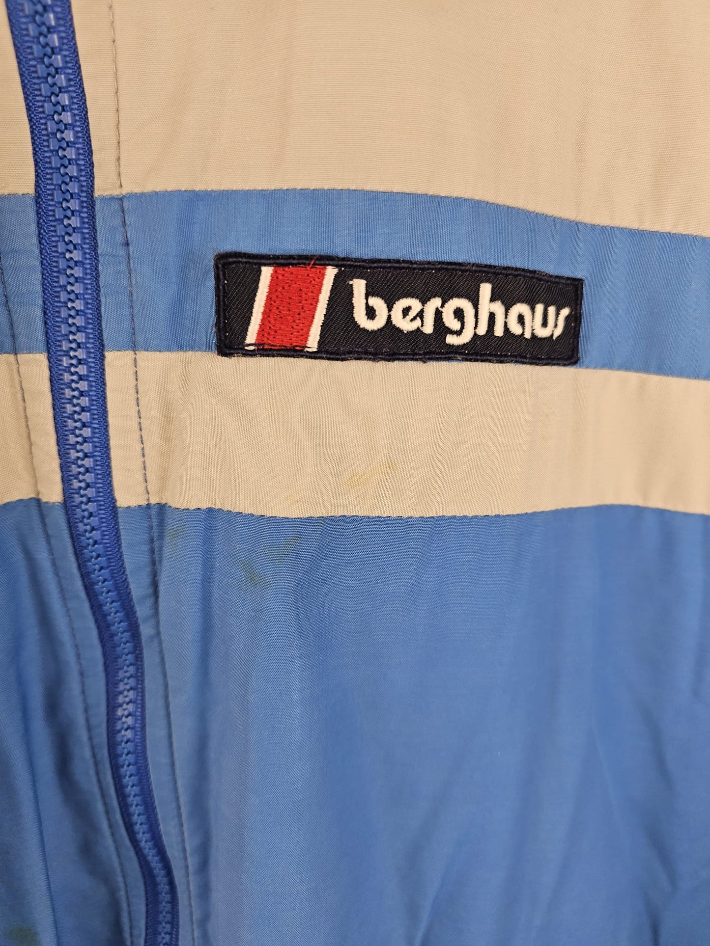 Berghaus Vintage Gemini Full Zip Insulated Jacket/Coat - M/Medium - Blue/Grey