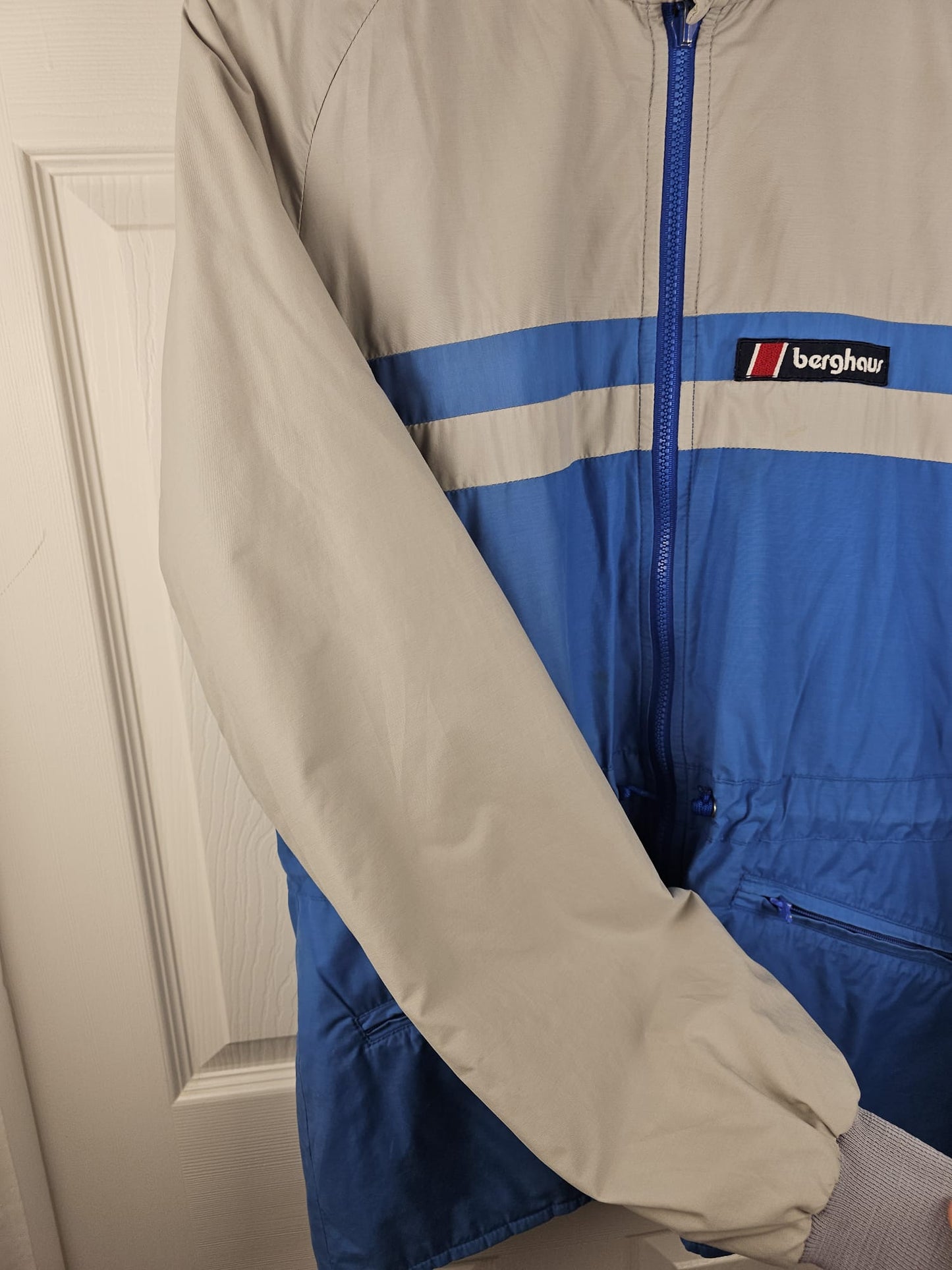 Berghaus Vintage Gemini Full Zip Insulated Jacket/Coat - M/Medium - Blue/Grey