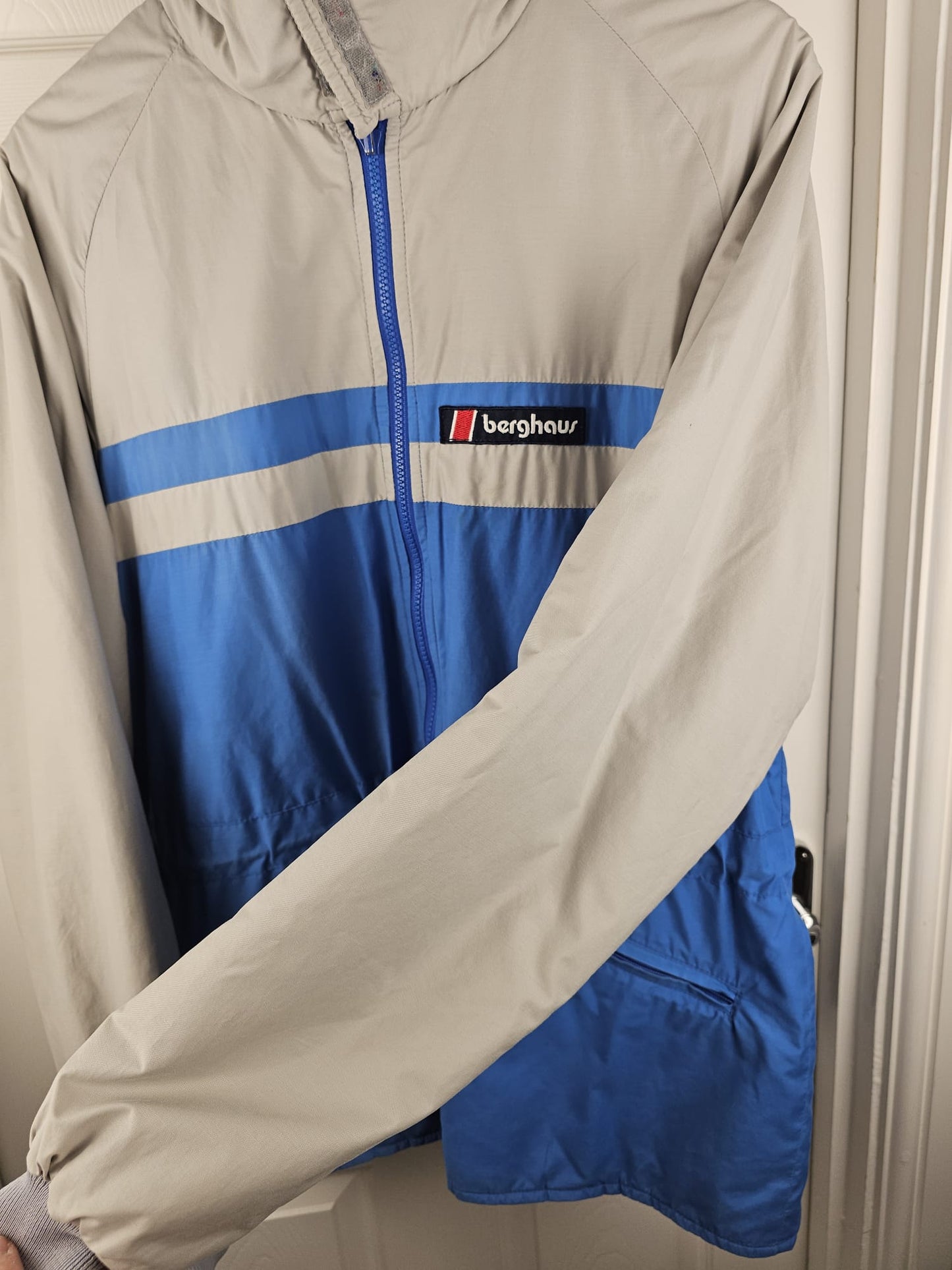 Berghaus Vintage Gemini Full Zip Insulated Jacket/Coat - M/Medium - Blue/Grey