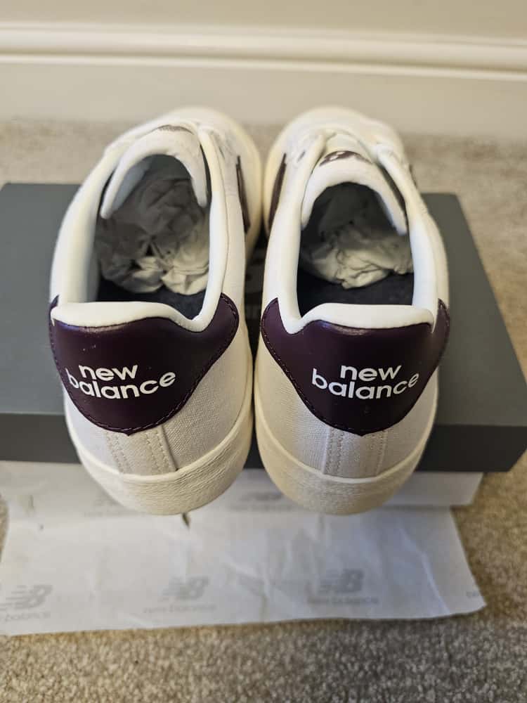 New Balance 100 Mens Trainers/Sneakers -  White/Burgundy