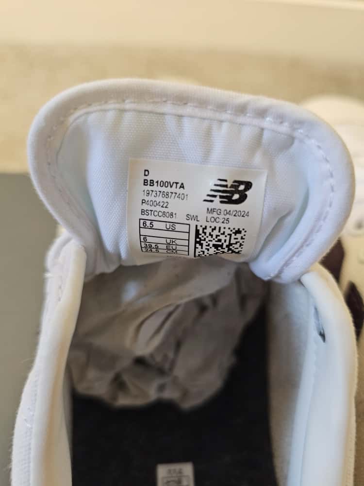 New Balance 100 Mens Trainers/Sneakers -  White/Burgundy