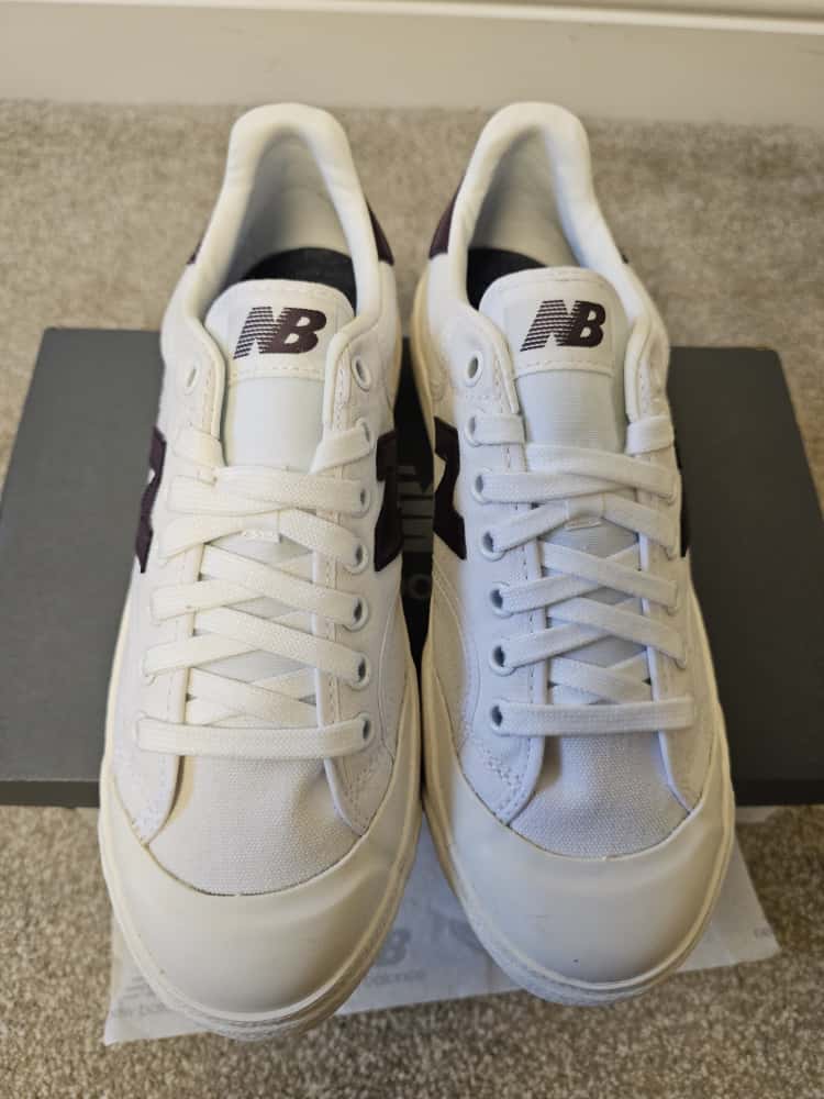 New Balance 100 Mens Trainers/Sneakers -  White/Burgundy