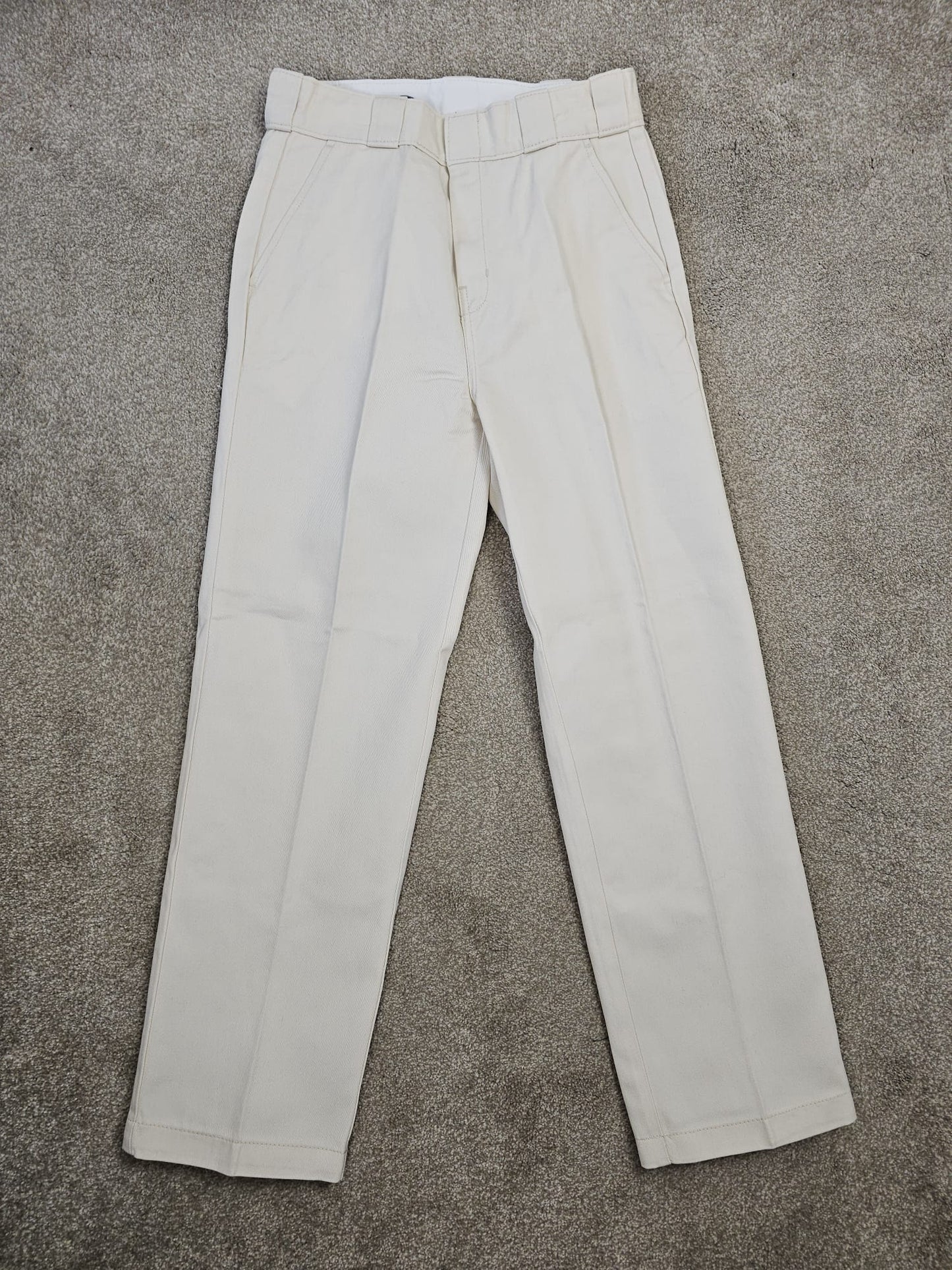 Dickies Womens Straight Leg Elizaville work Trousers/Pants - White/Off White