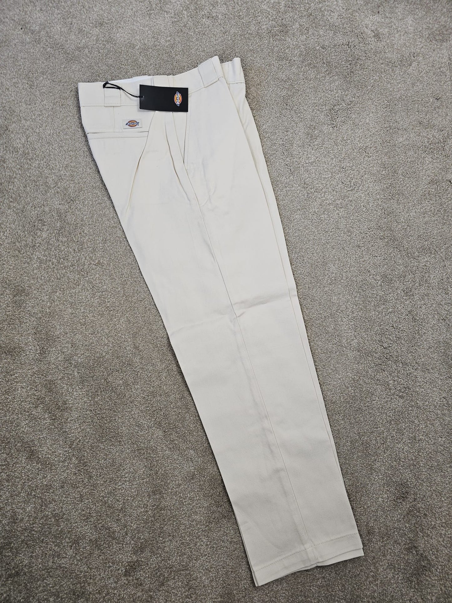 Dickies Womens Straight Leg Elizaville work Trousers/Pants - White/Off White