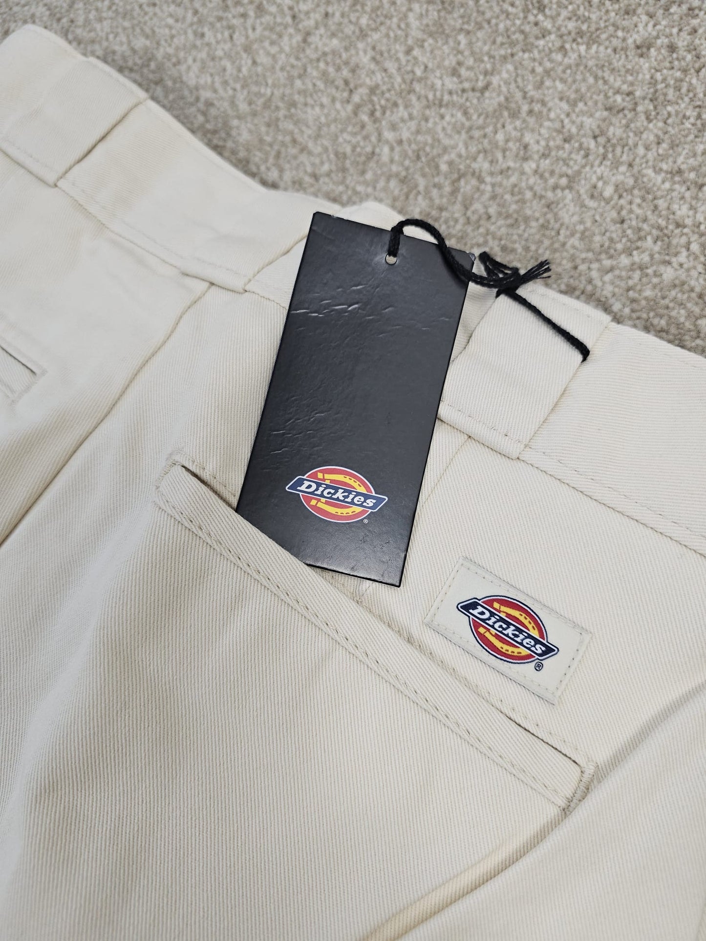 Dickies Womens Straight Leg Elizaville work Trousers/Pants - White/Off White