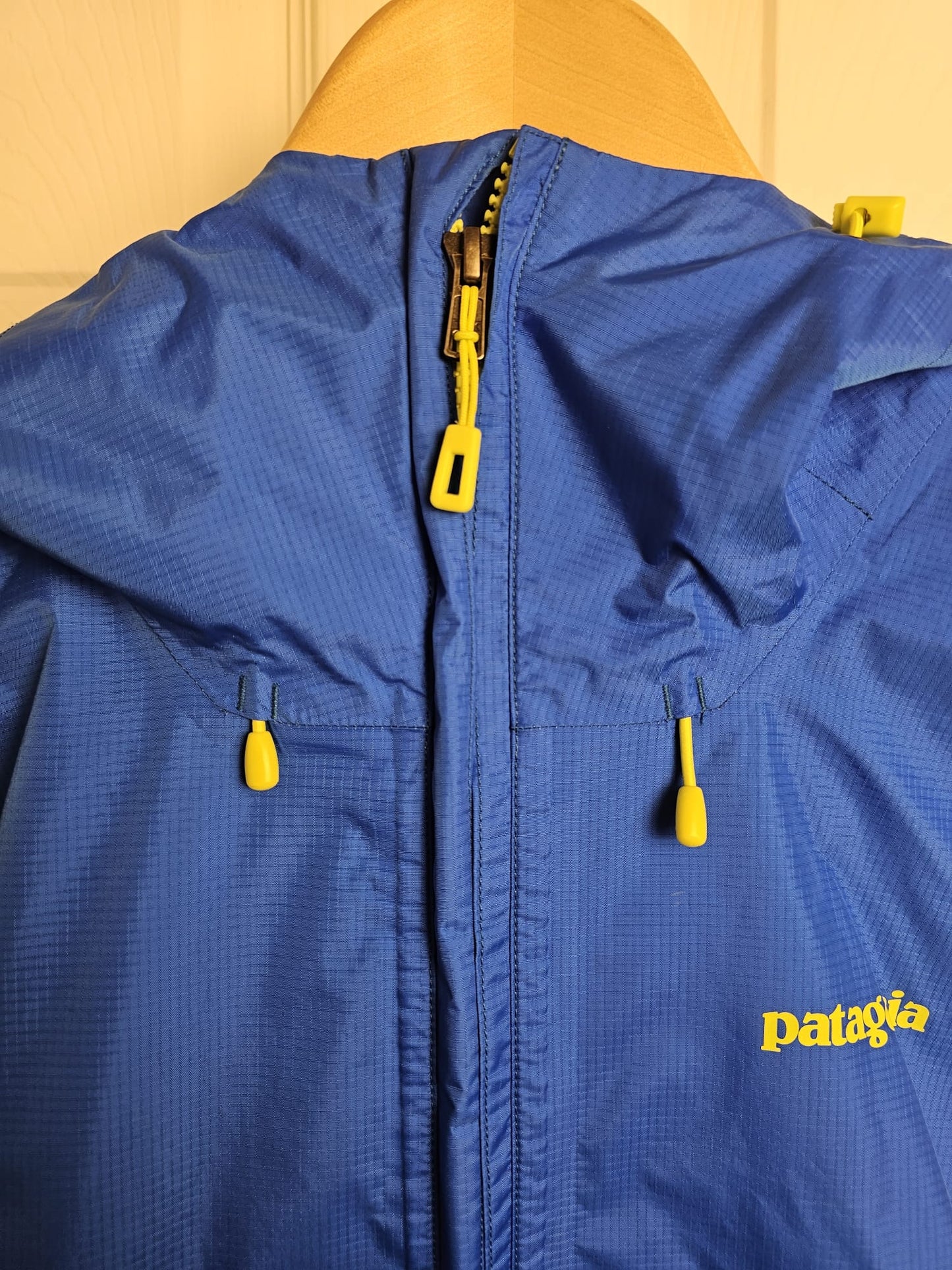 Patagonia Mens Torrent Shell H2NO Pullover 1/2 Zip Rain Jacket/Coat - M/Medium - Blue/Green