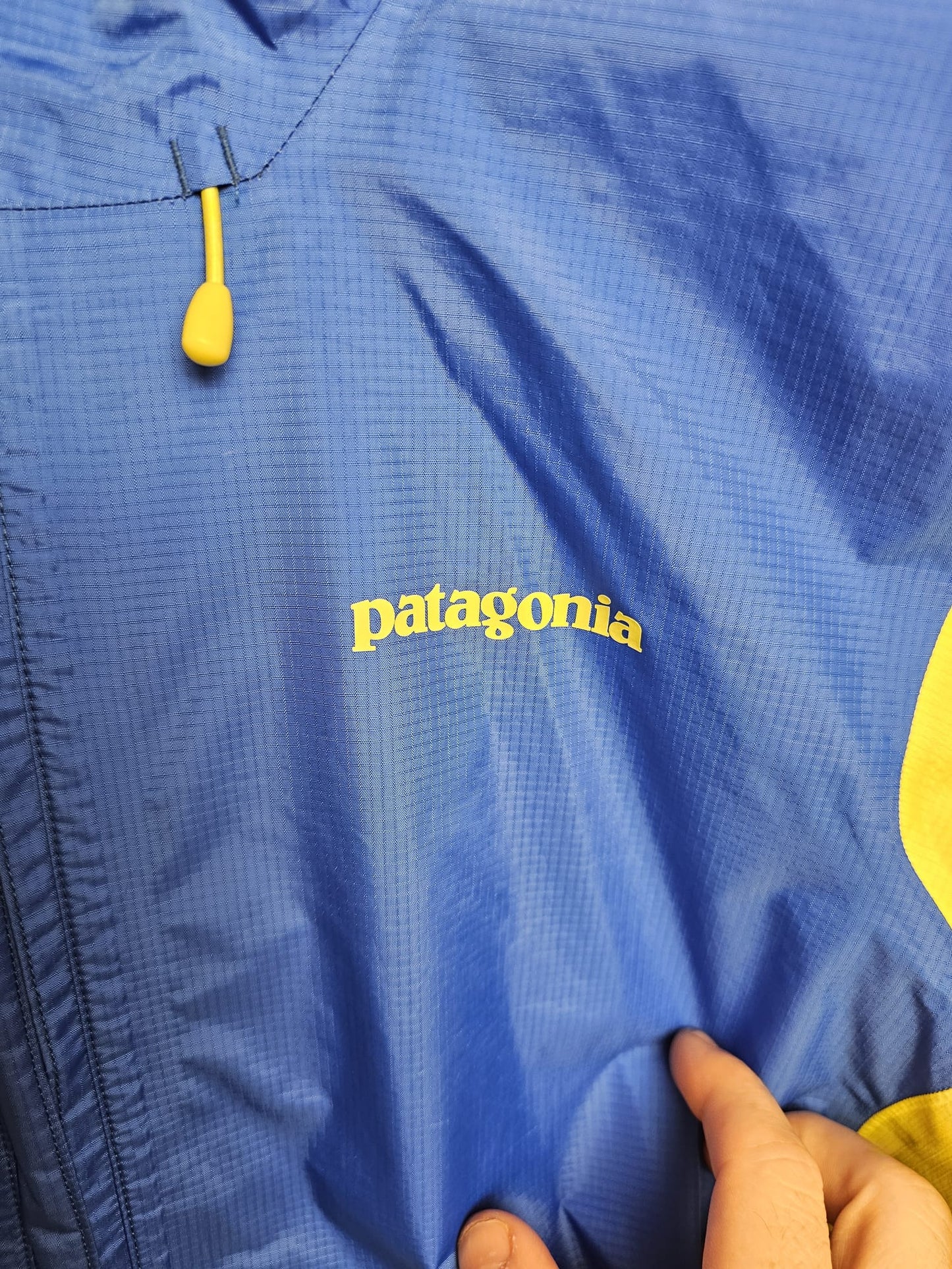 Patagonia Mens Torrent Shell H2NO Pullover 1/2 Zip Rain Jacket/Coat - M/Medium - Blue/Green