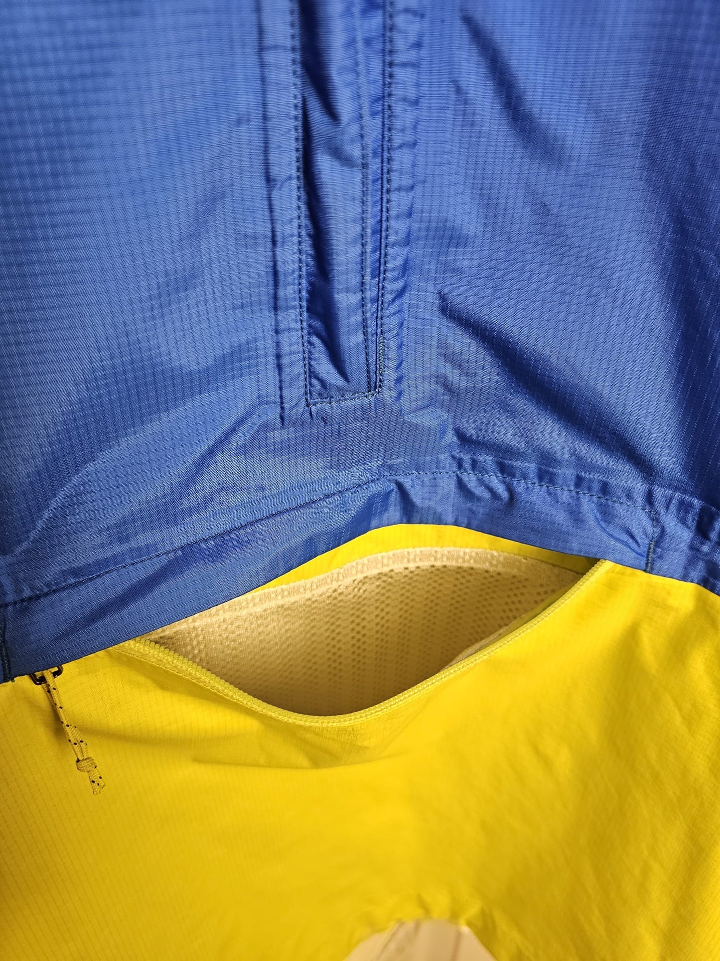 Patagonia Mens Torrent Shell H2NO Pullover 1/2 Zip Rain Jacket/Coat - M/Medium - Blue/Green