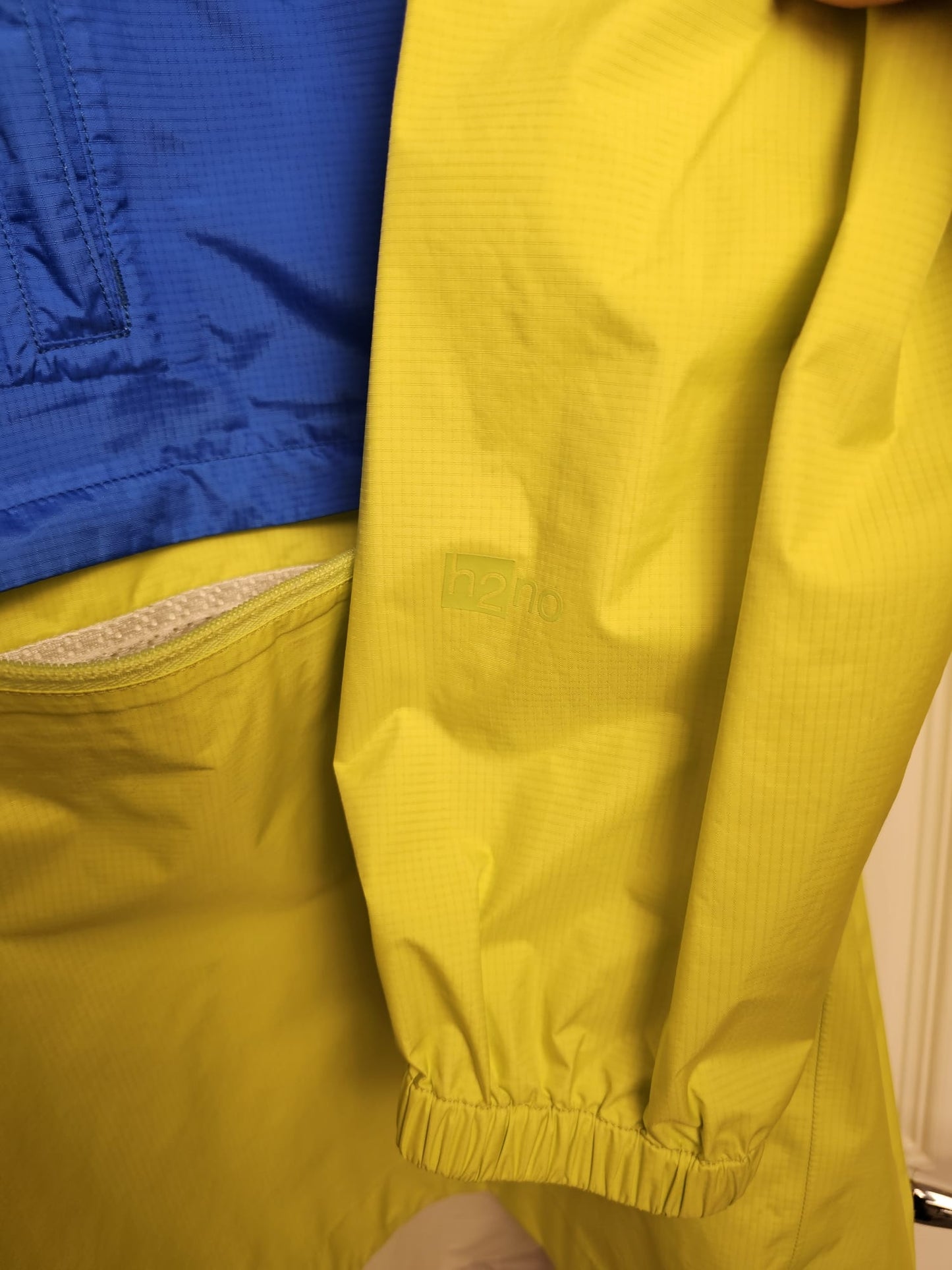 Patagonia Mens Torrent Shell H2NO Pullover 1/2 Zip Rain Jacket/Coat - M/Medium - Blue/Green