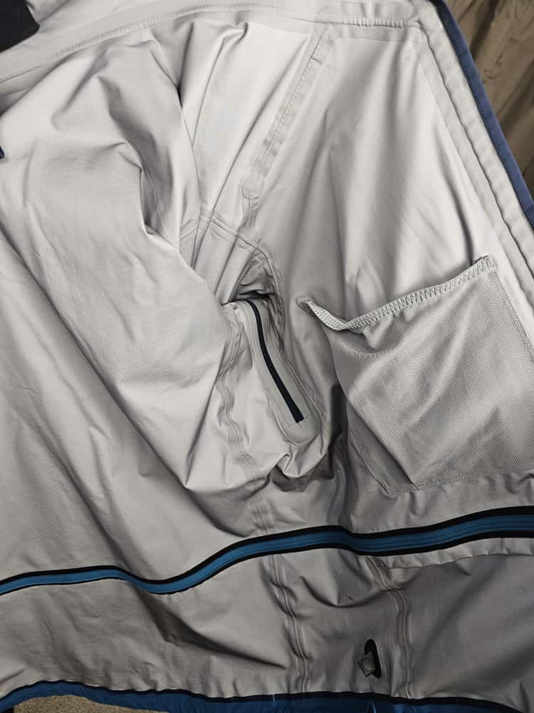 Mens Rab Sharp Edge Pertex Shield AP Full Zip Hooded Alpine Jacket/Coat - L/Large - Blue/Navy